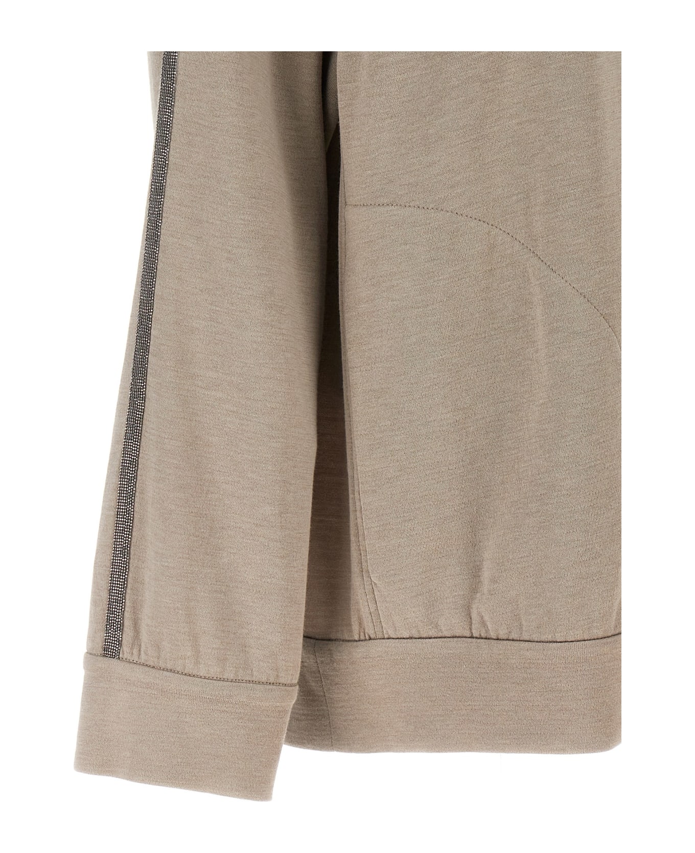 Brunello Cucinelli 
monile
 Sweatshirt - Beige