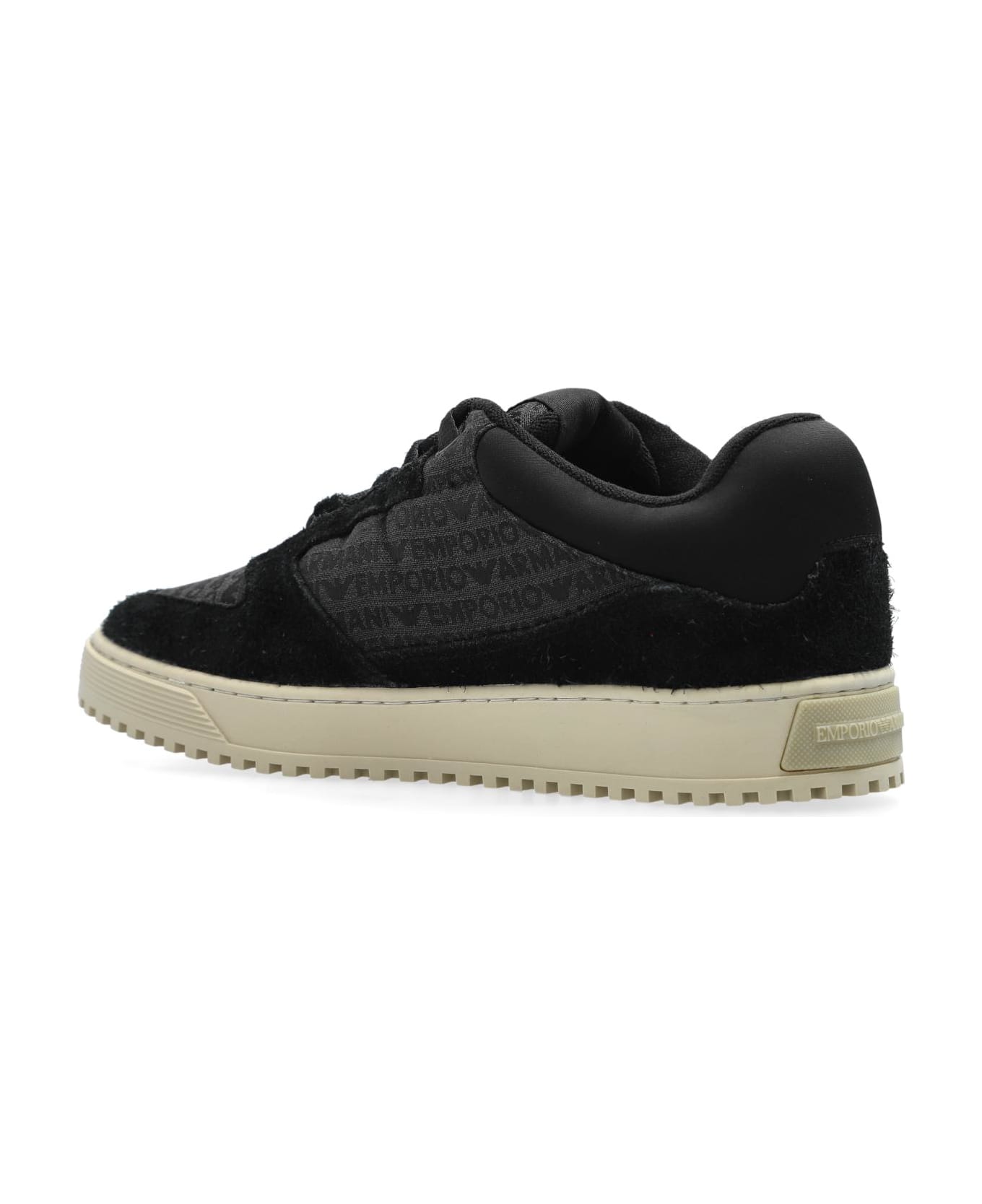 Emporio Armani Sneakers With Logo - Black