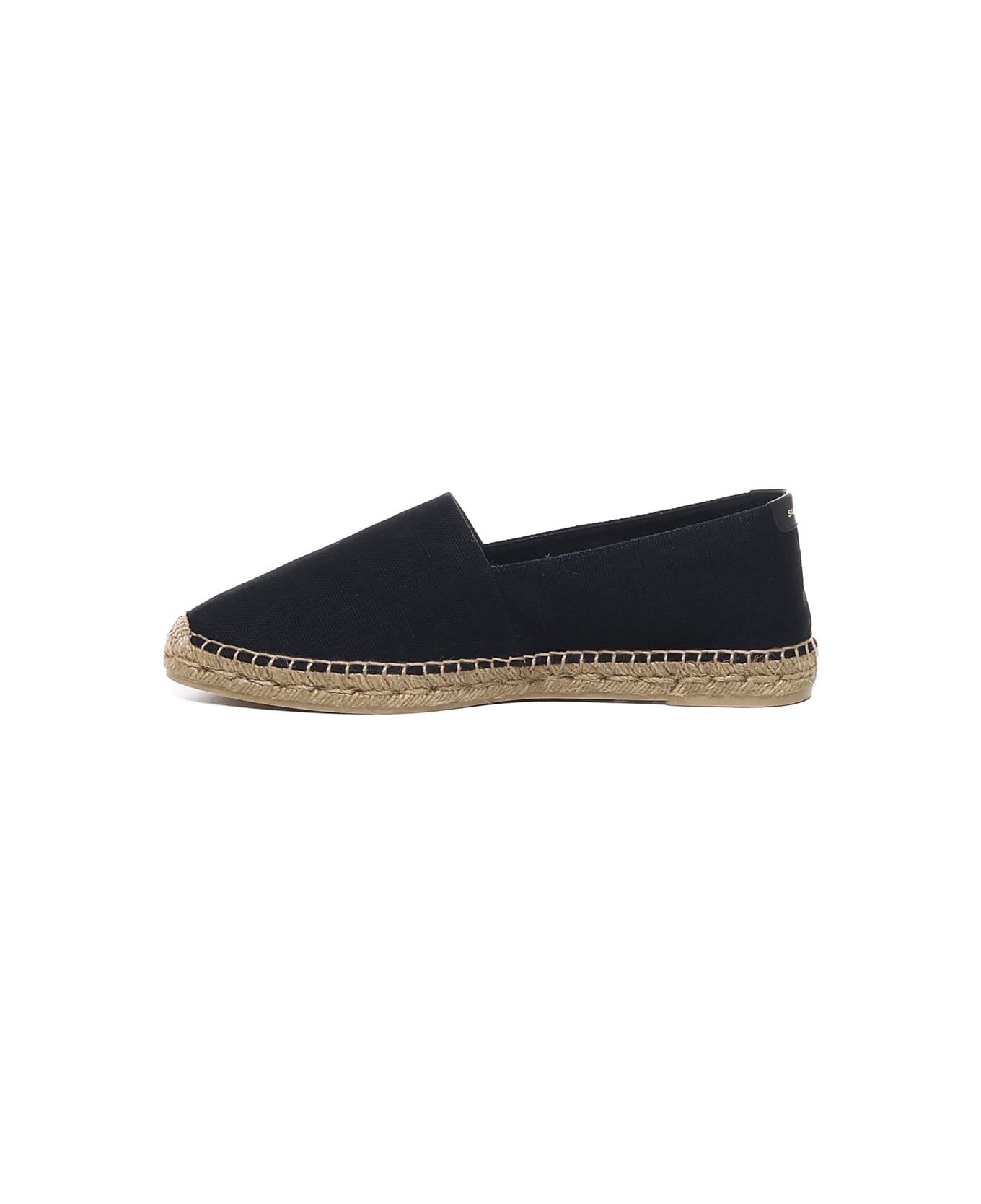 Saint Laurent Canvas Espadrilles With Embroidery - Black