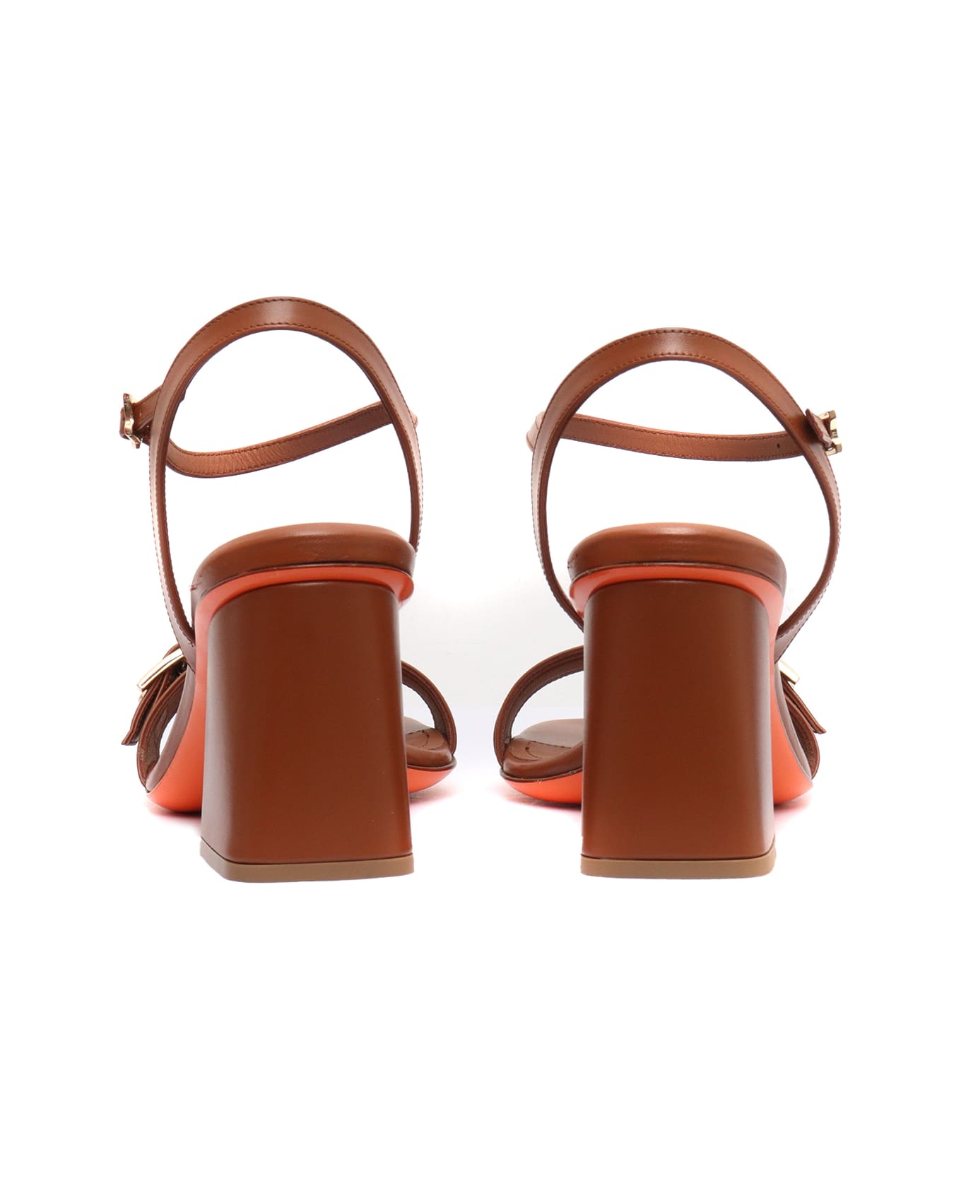 Santoni W - High Sandal,basic - BROWN