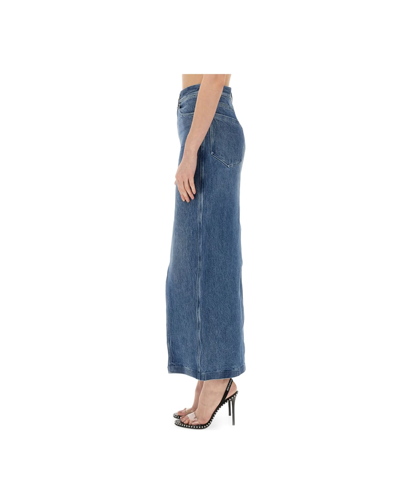Alexander Wang Skirt With Slit - Vintage Medium Indigo