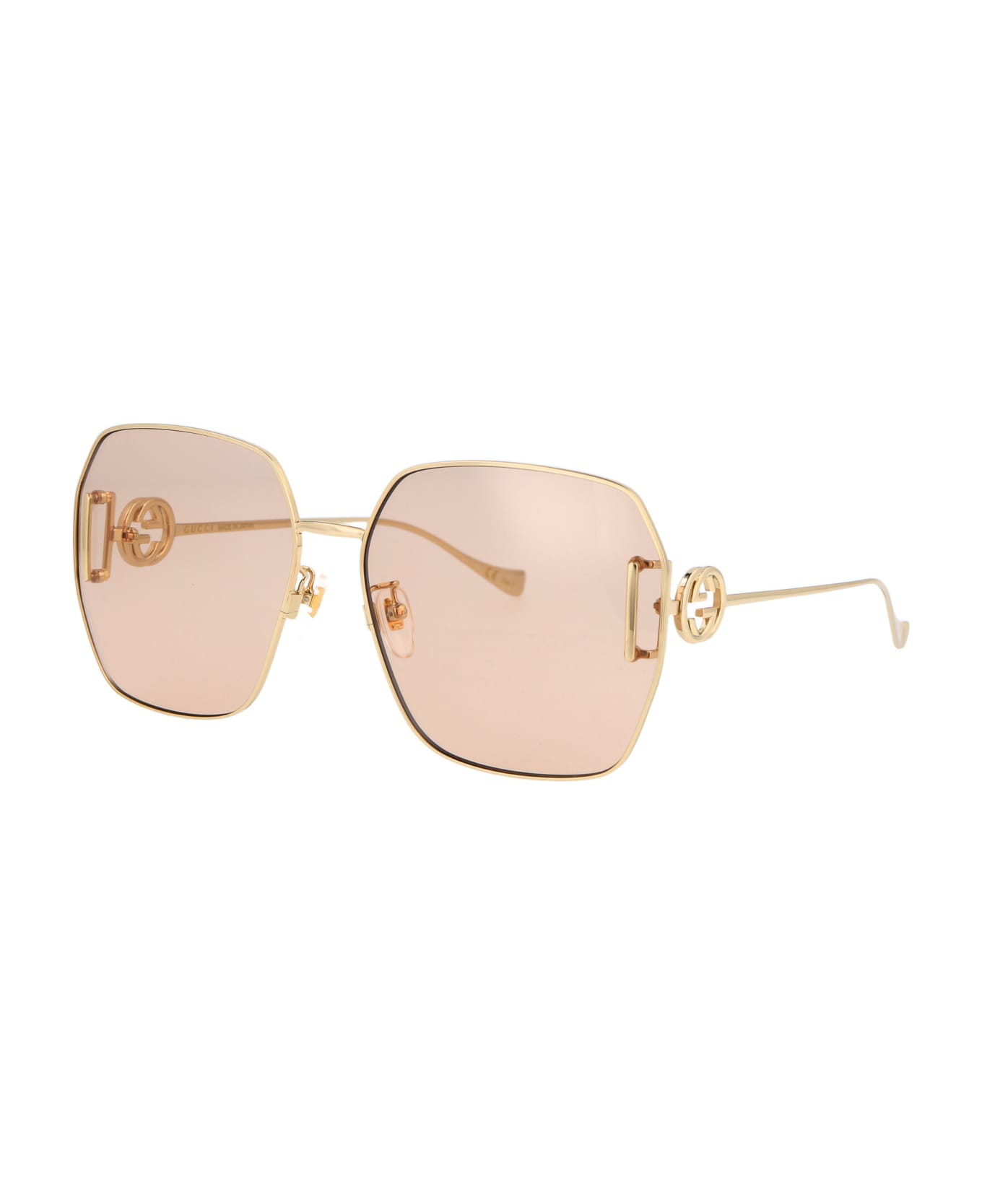 Gucci Eyewear Gg1207sa Sunglasses - 001 GOLD GOLD BROWN サングラス