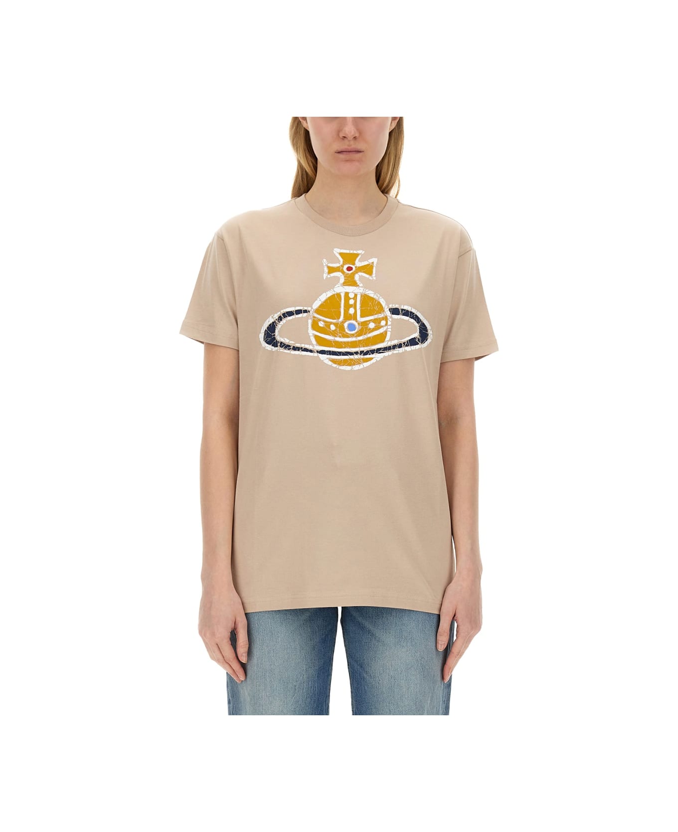 Vivienne Westwood T-shirt With Logo - GREY