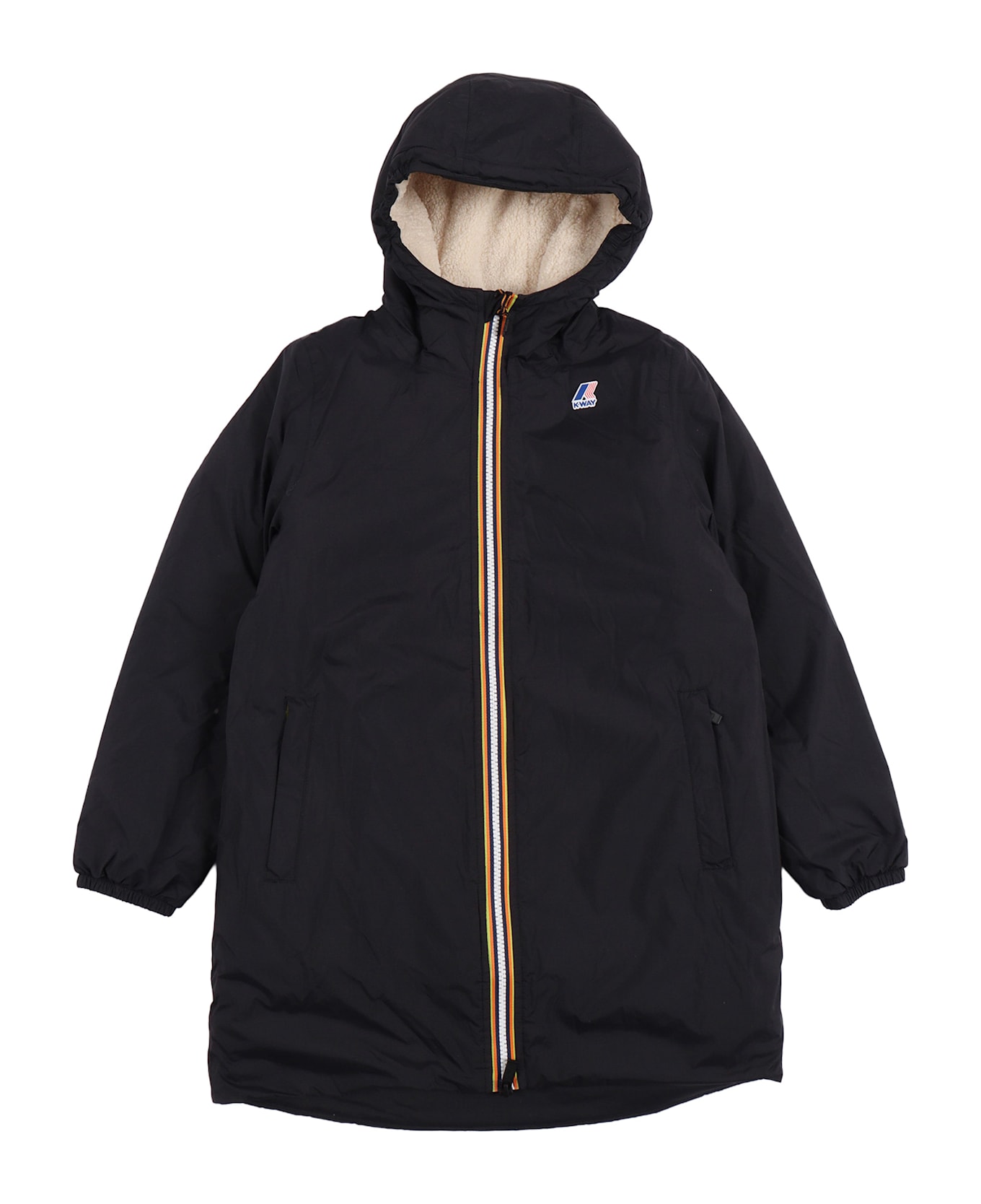 K-Way P. Le Vrai 4.0 Eiffel Orsetto Down Jacket - BLACK