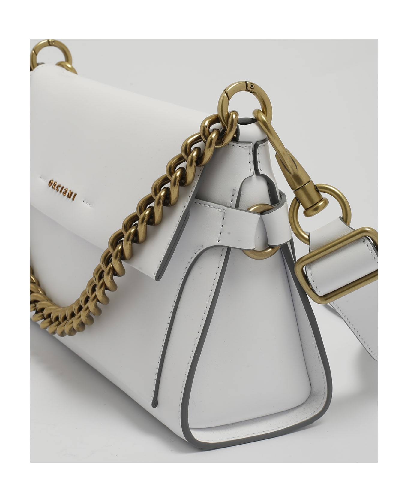 Orciani Missy Longuette Couture Shoulder Bag - BIANCO