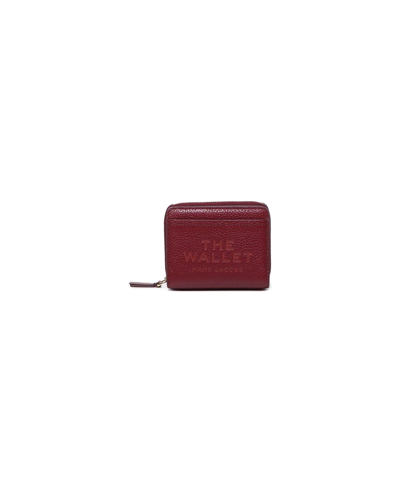 Marc Jacobs Logo Printed Zipped Mini Compact Wallet - Cherry 財布