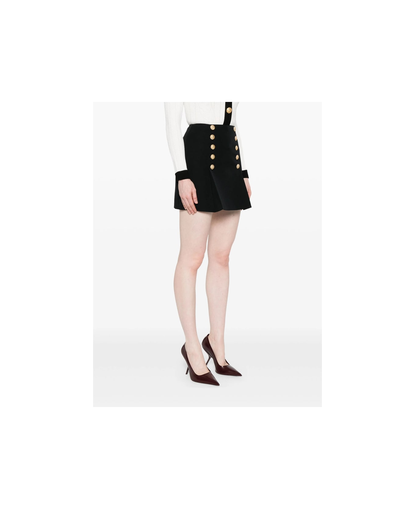 Balmain Skirt - BLACK ボトムス