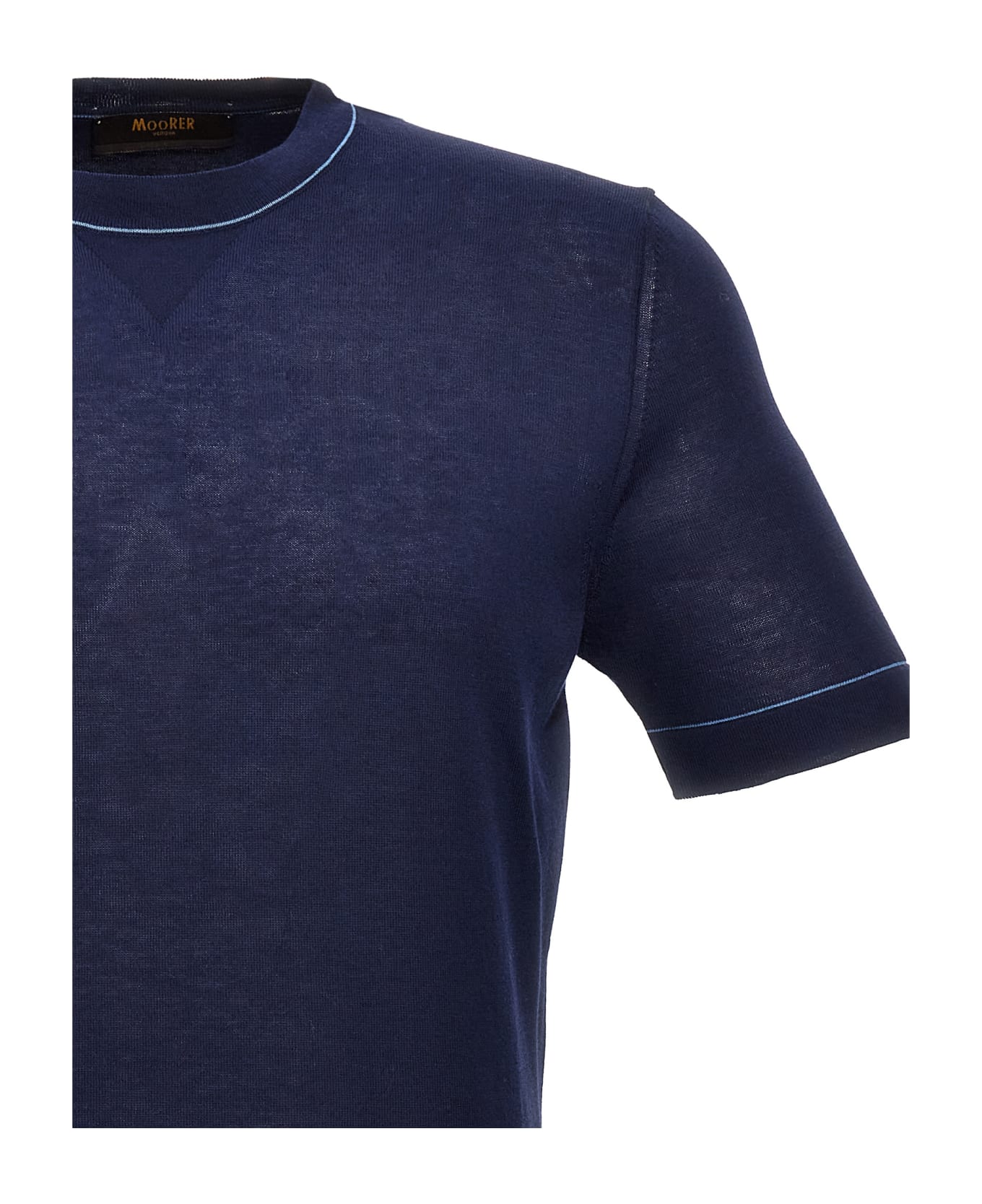 Moorer 'jairo' T-shirt - Blue シャツ