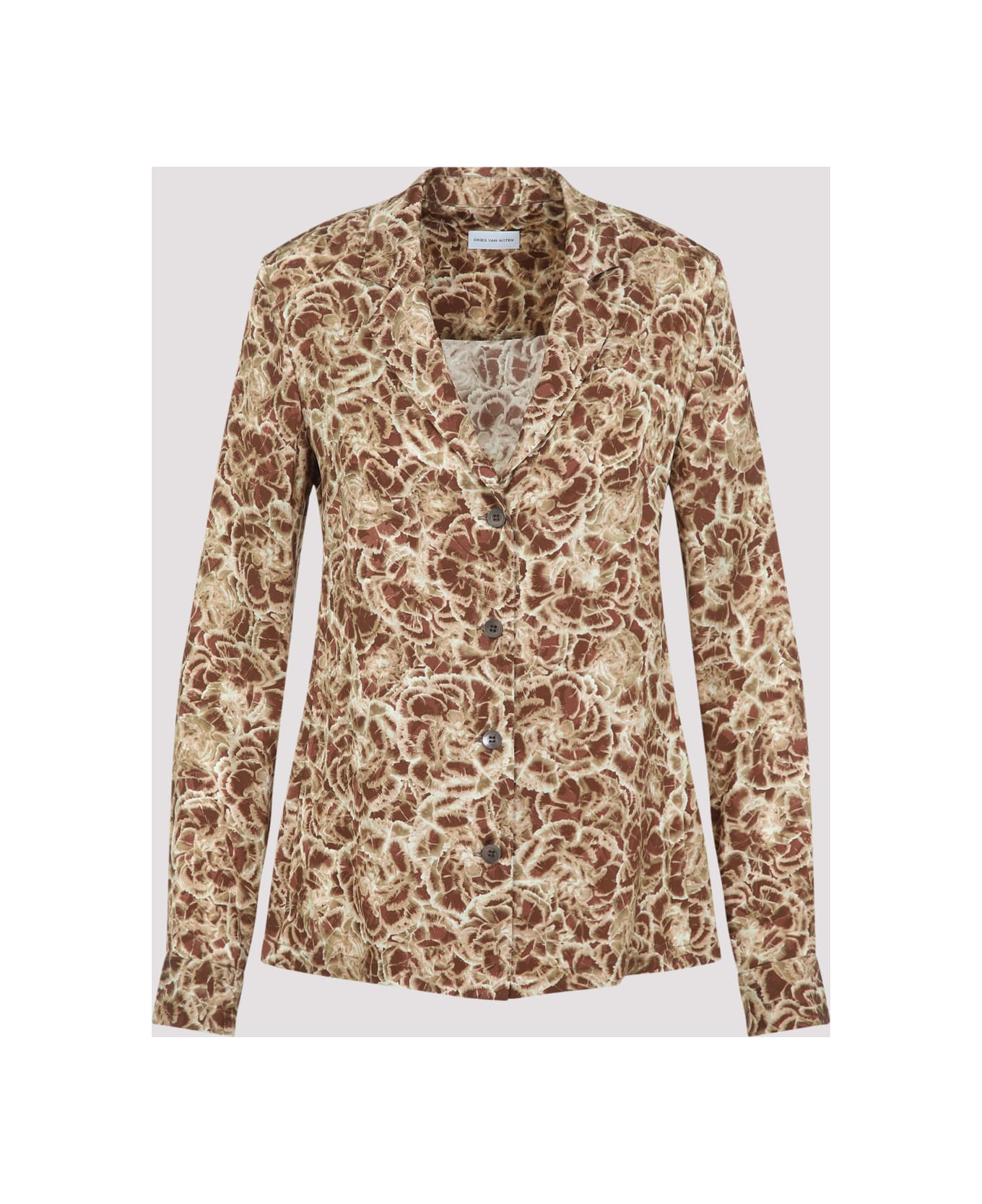 Dries Van Noten Colla Shirt - Camel