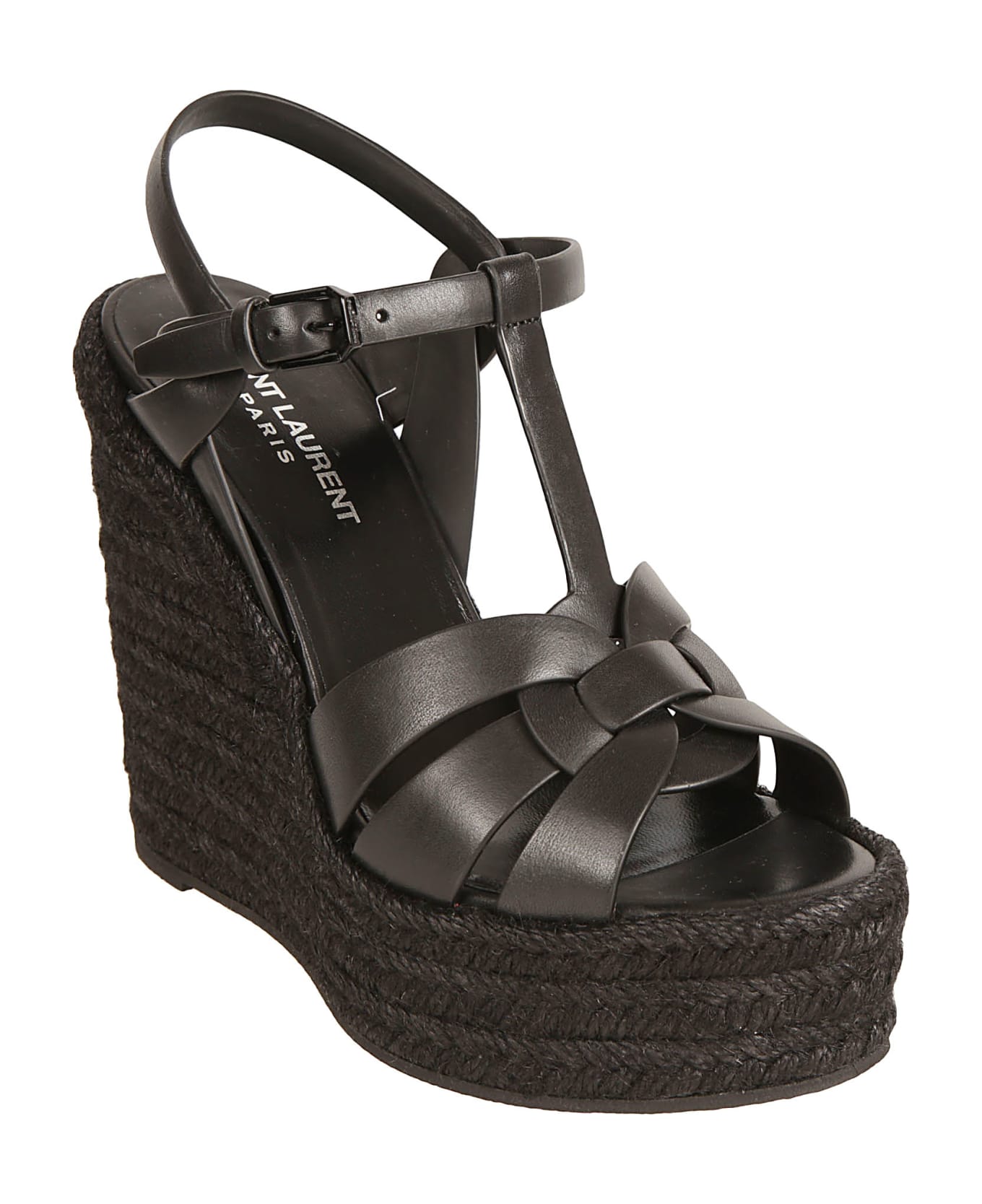 Saint Laurent 85 T Espadrillas Sandals - Black