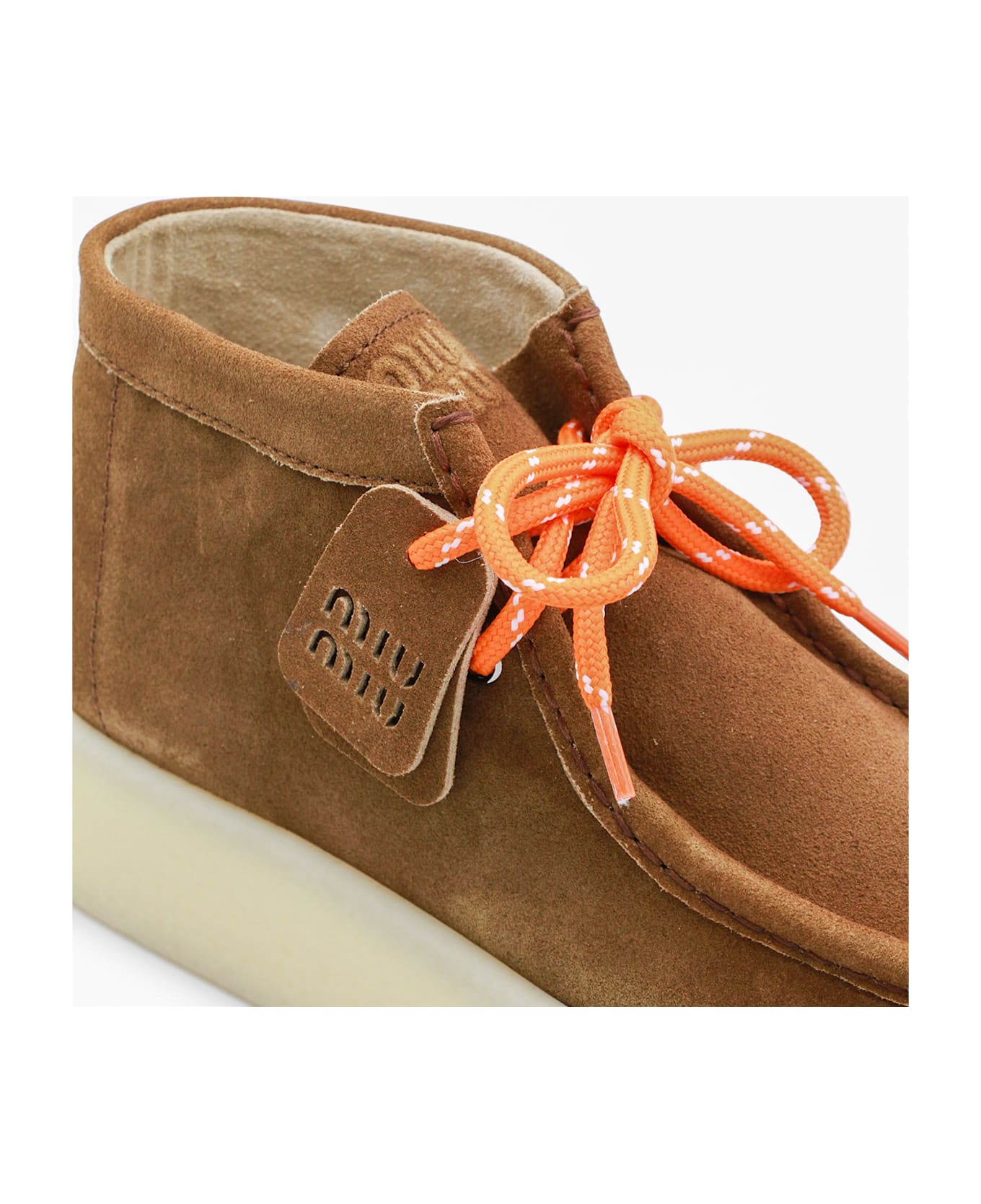 Miu Miu Brown Leather Boots - Cannella