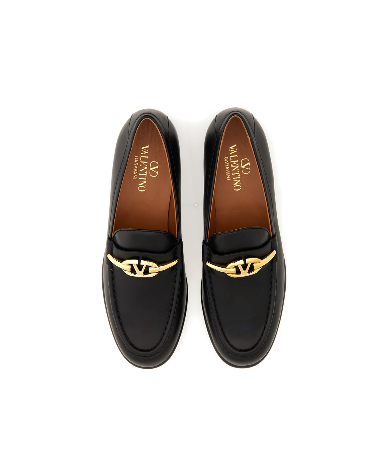 Valentino Garavani Moccasin Vlogo The Bold Edition - BLACK