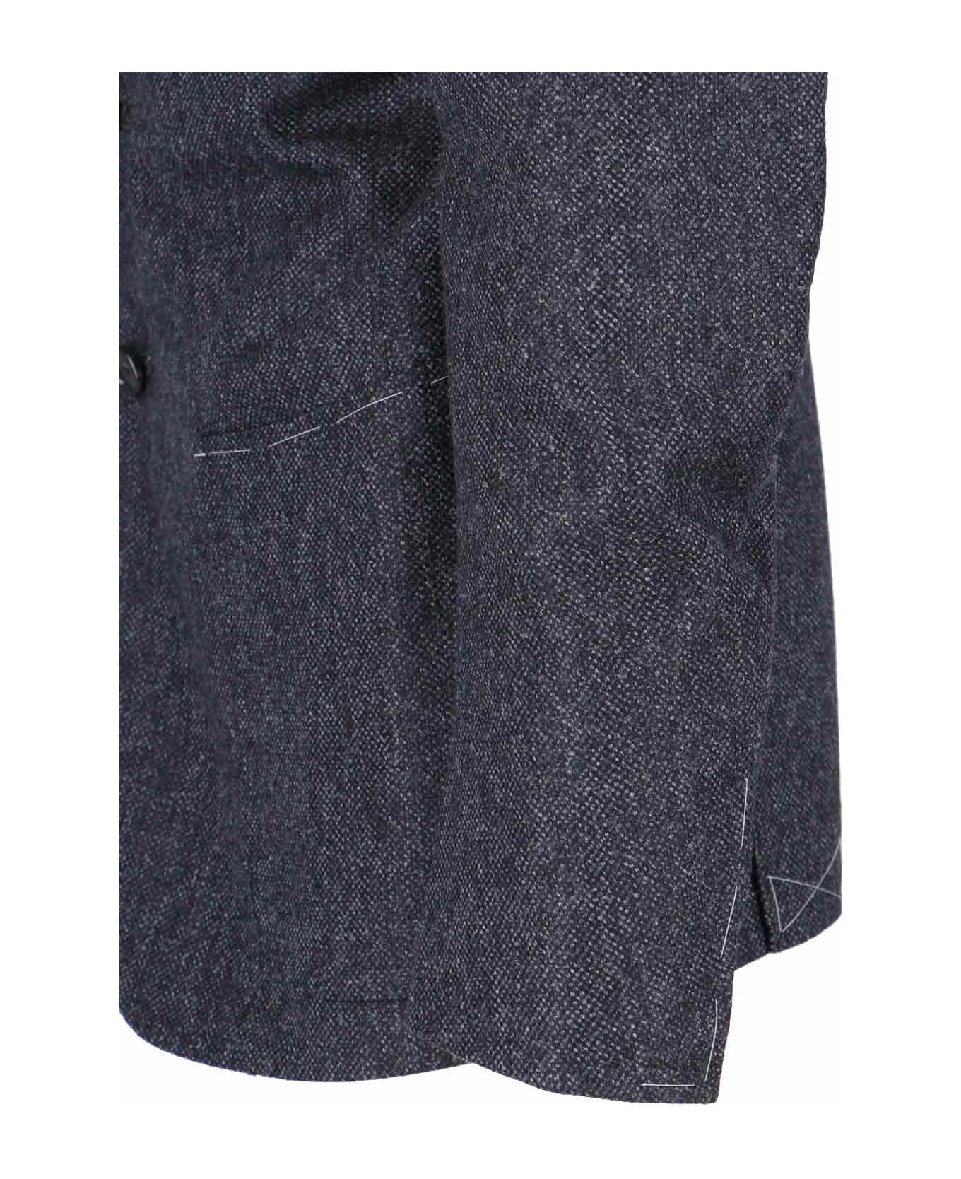 Cesare Attolini Single-breasted Virgin Wool Blazer - Gray