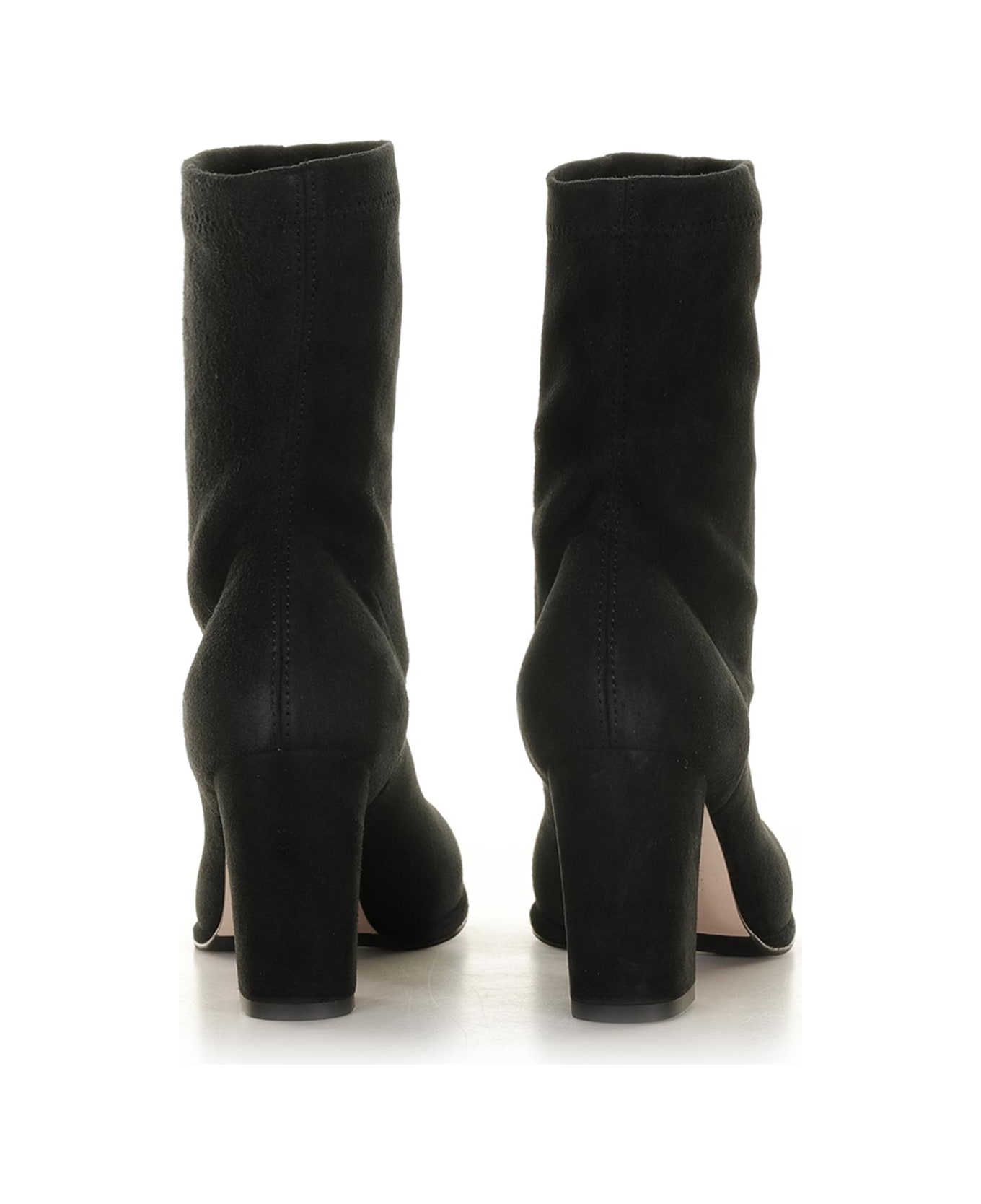 Le Silla Elsa Ankle Boot In Black Suede - NERO