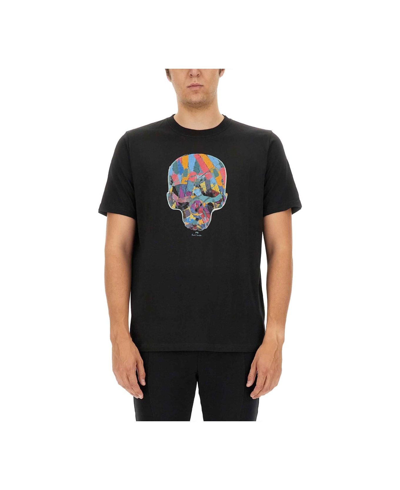 PS by Paul Smith Skull T-shirt - BLACK