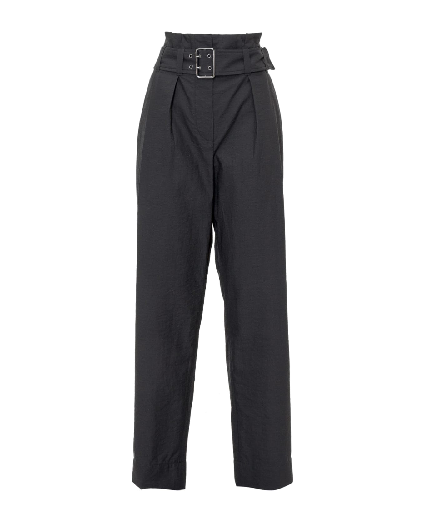 Brunello Cucinelli Trousers With Belt - NERO