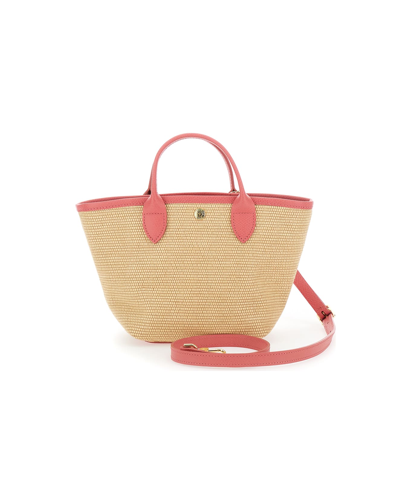 Longchamp 
le Pliage Xs
 Pink Handbag With Logo Embossed On The Front In Fabric And Leather Blend Woman - BLUSH