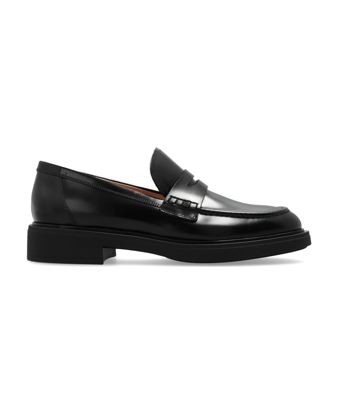 Gianvito Rossi Shoes Harris Type Loafers - Nero