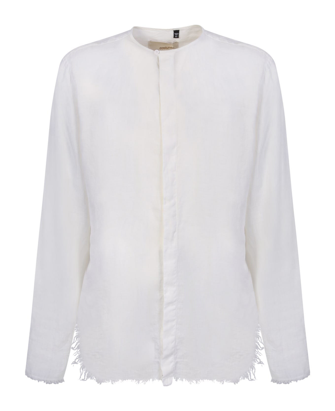 costumein Frayed Edges White Shirt - White
