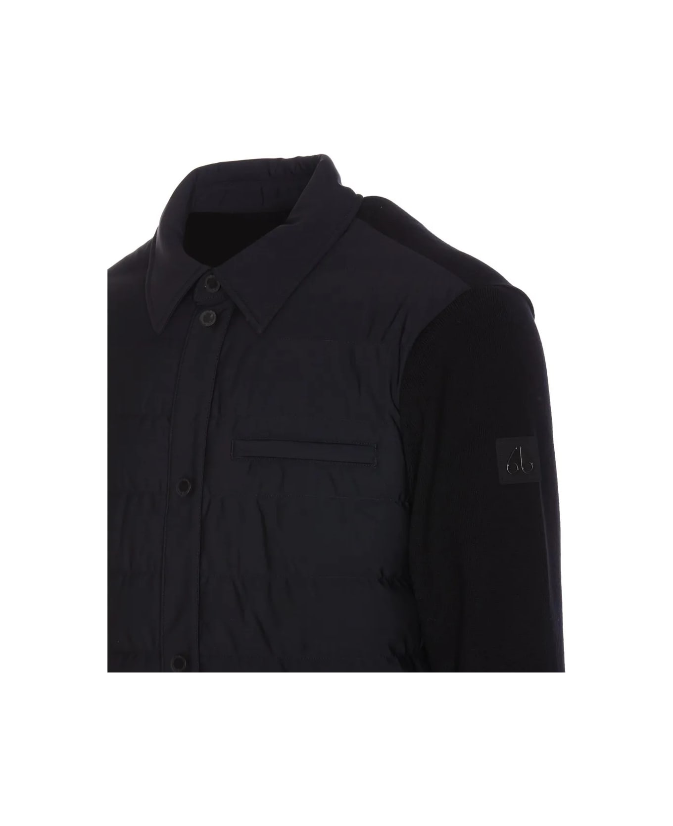 Moose Knuckles Marble Hybrid Shirt Jacket - Black