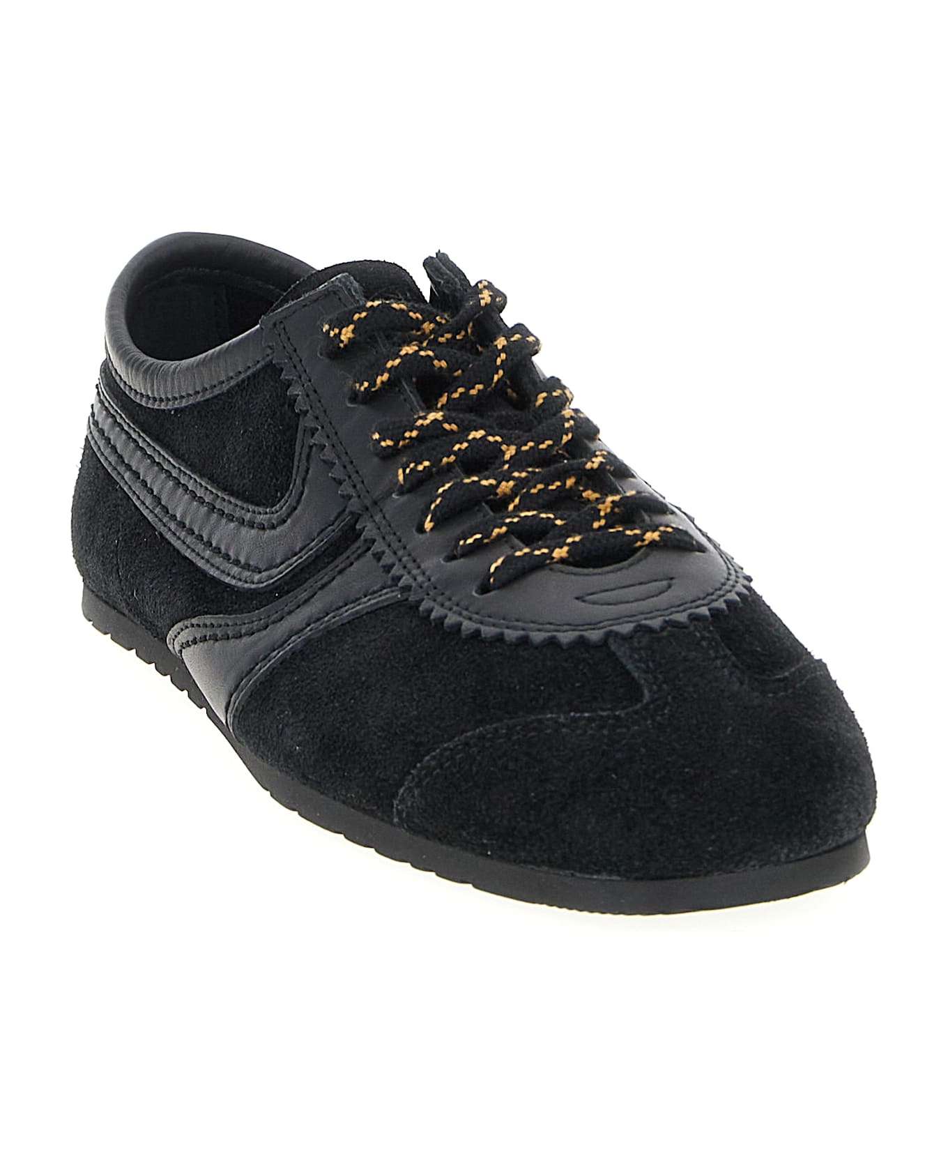 Dries Van Noten Suede Sneakers - Black  