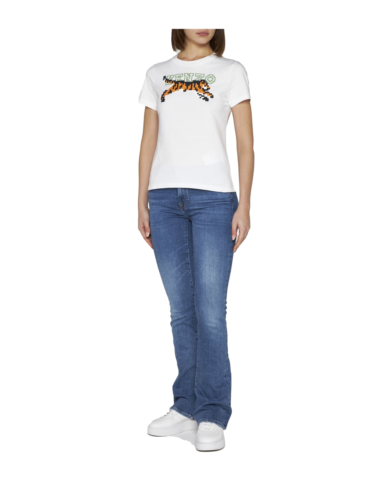 Kenzo Pixel T-shirt - White