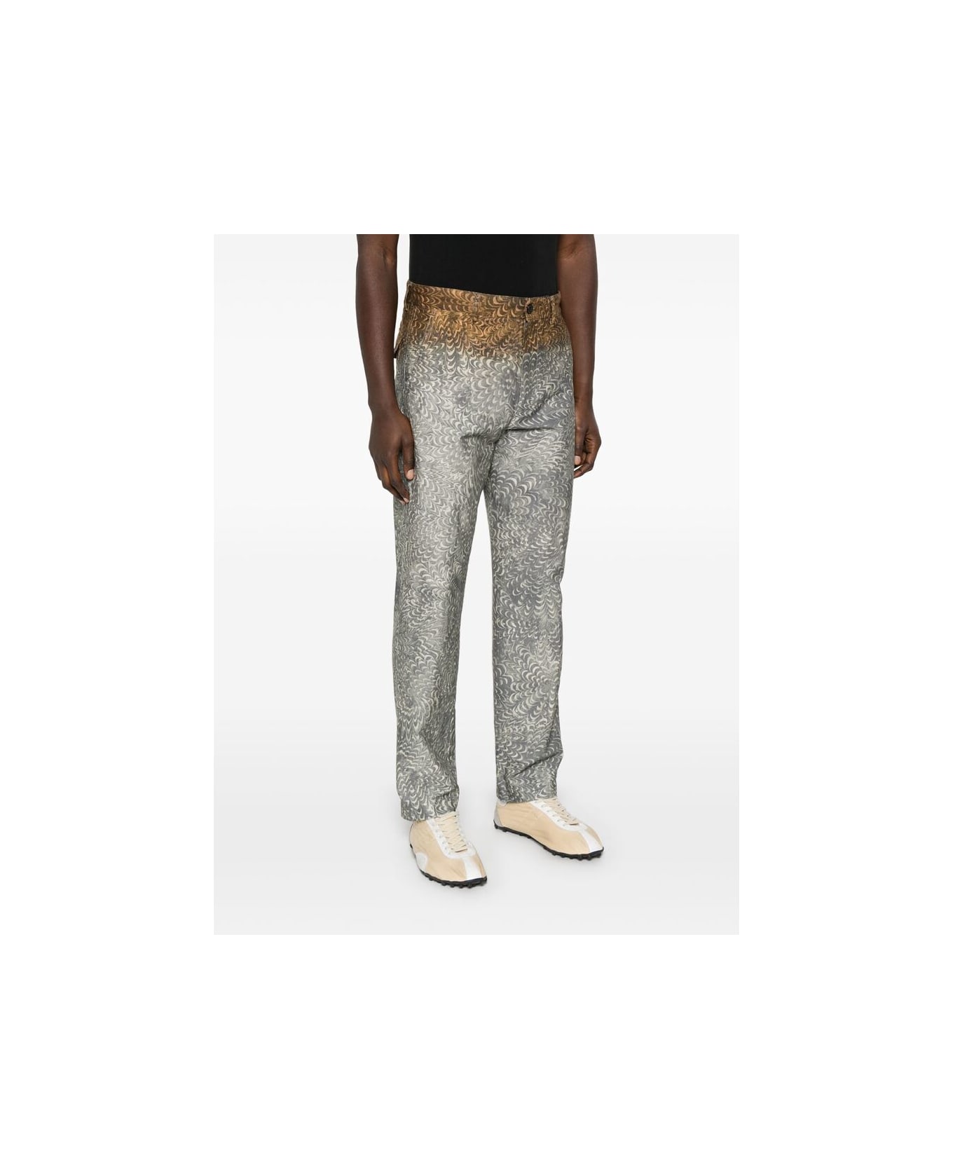 Dries Van Noten Pant - GREY/BROWN