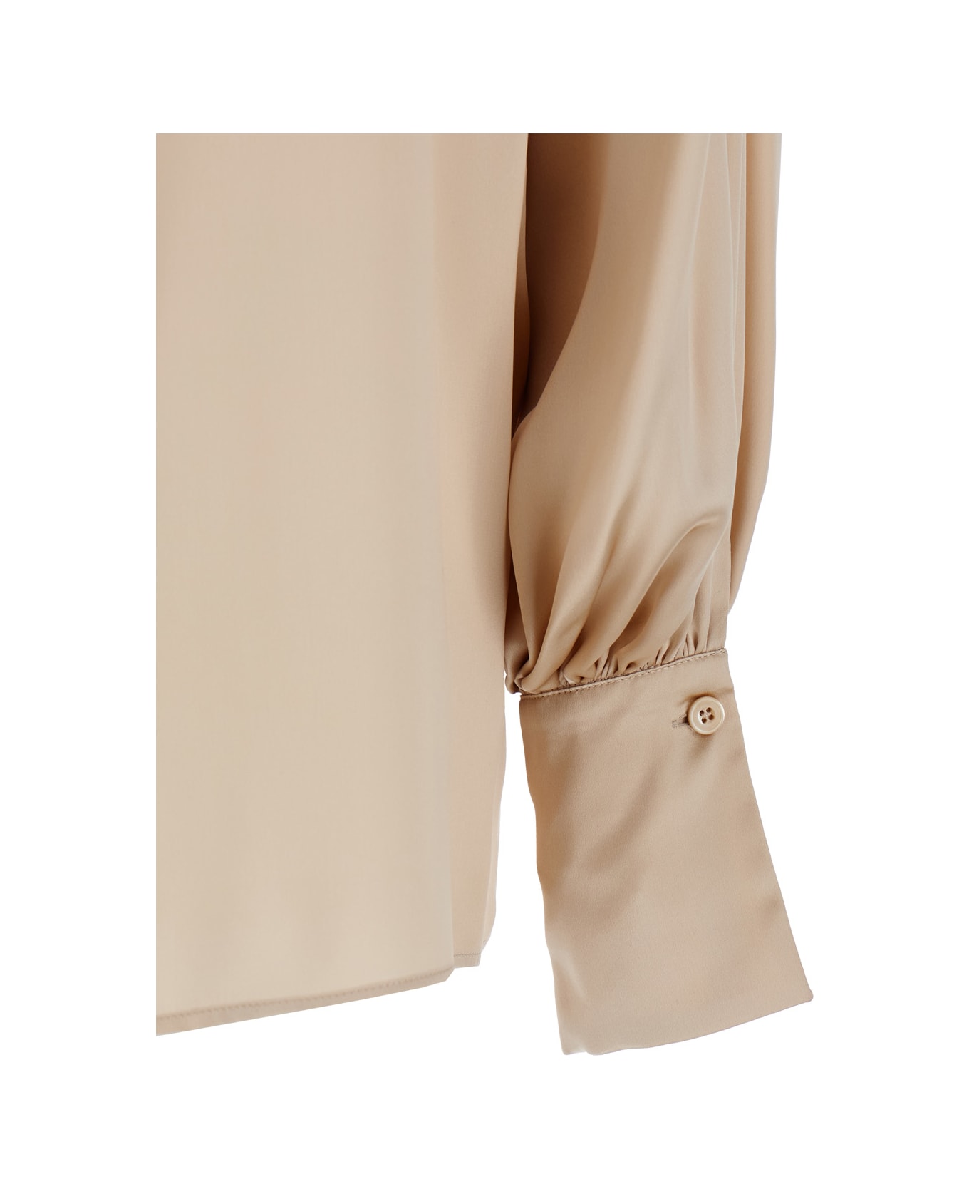 Eleventy Beige Classic Collar Shirt In Viscose Blend Woman - Beige
