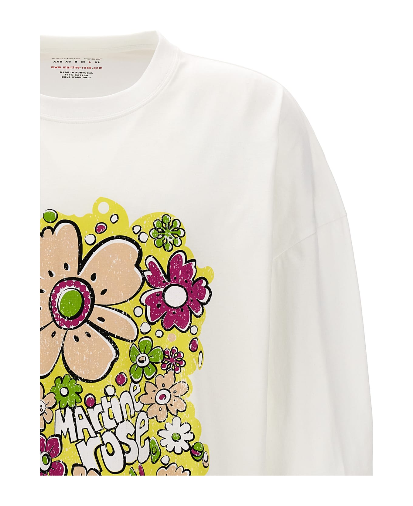 Martine Rose 'festival Flower' T-shirt - White フリース