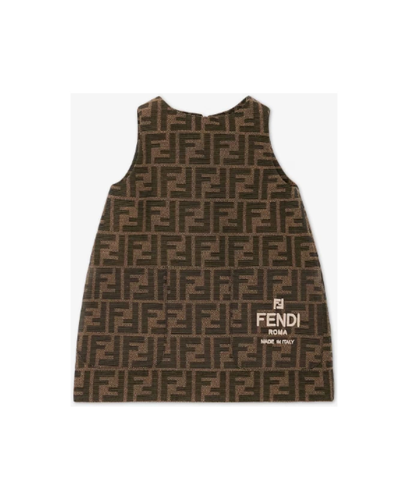 Fendi Kids Dresses Brown - Brown