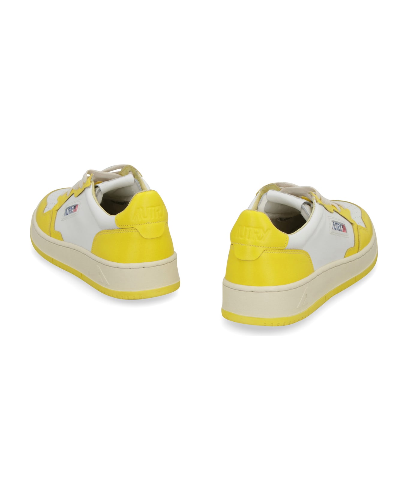 Autry 01 Low Man Goat Sneakers - Yellow