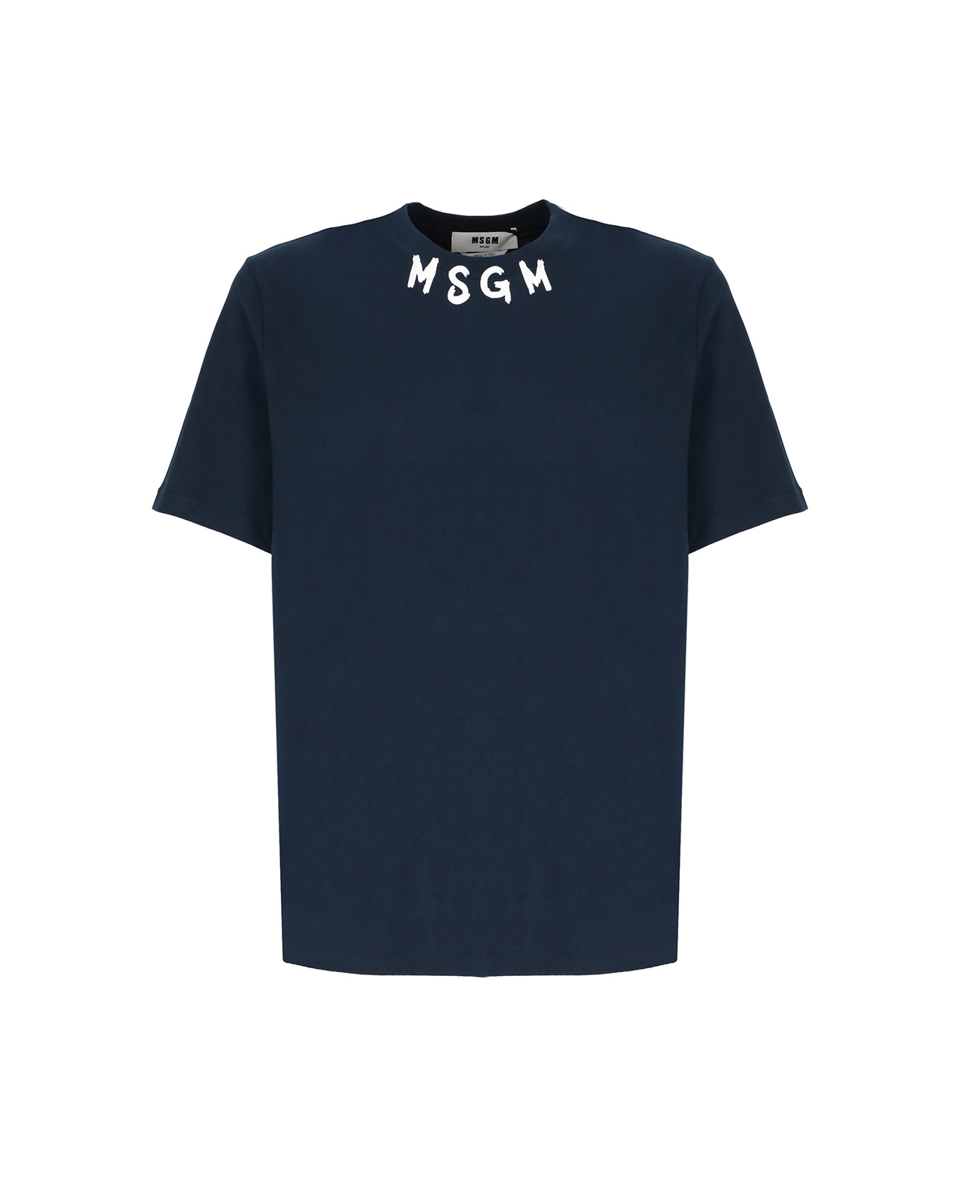 MSGM Cotton T-shirt - Blu