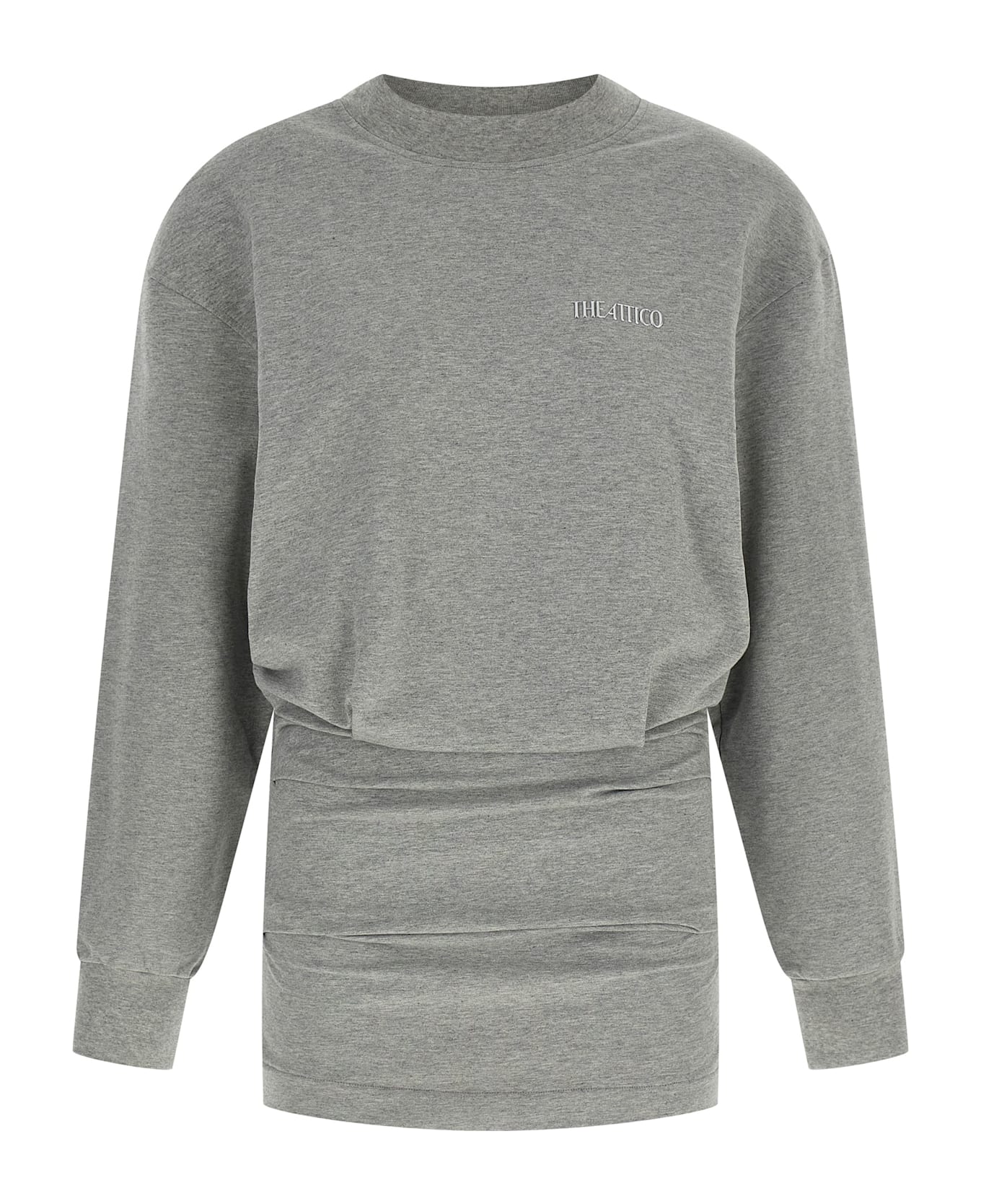 The Attico Draped Mini Dress - Gray