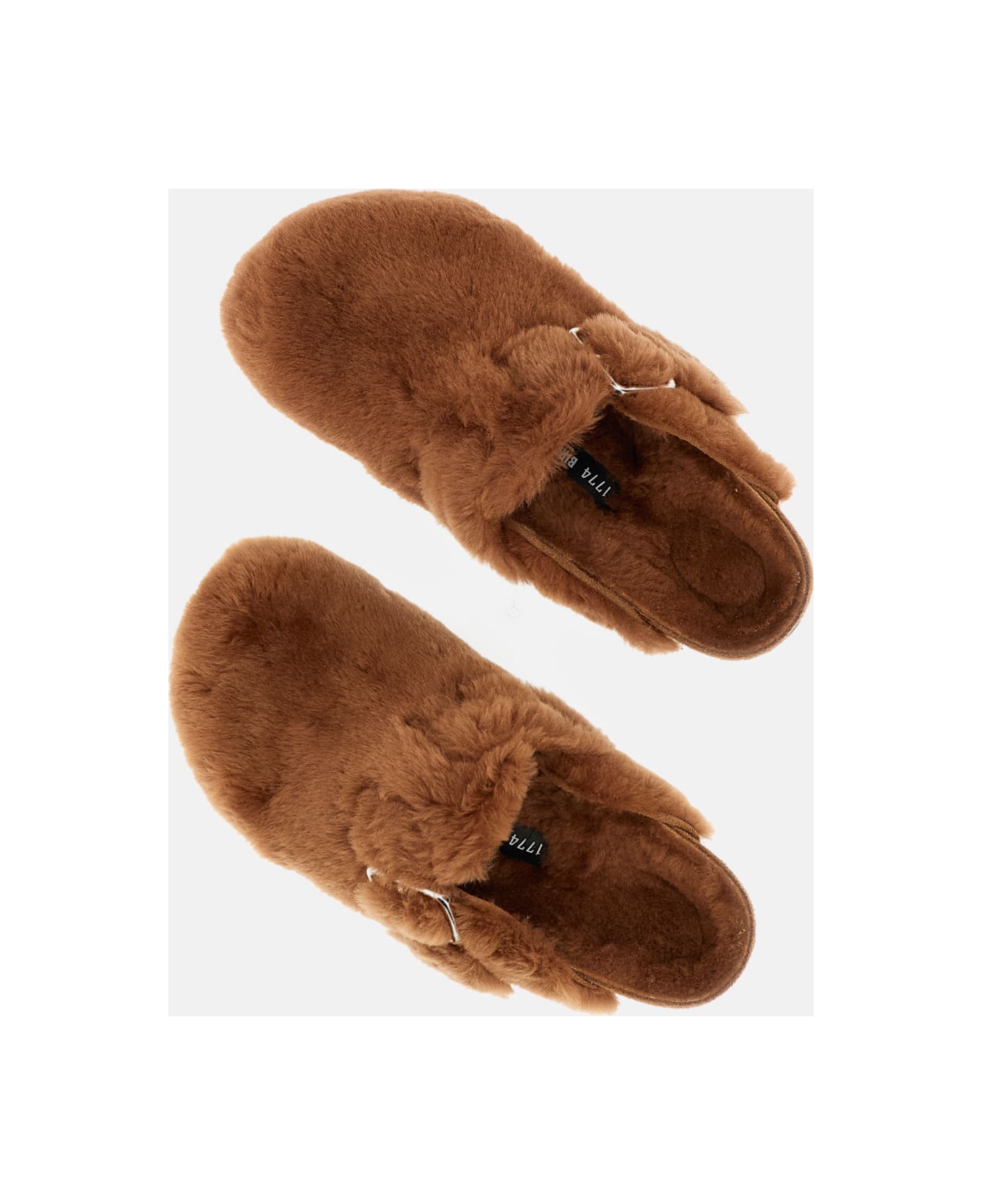 Birkenstock Becomes Berlin Boston Shearling 1774 - Brown サンダル