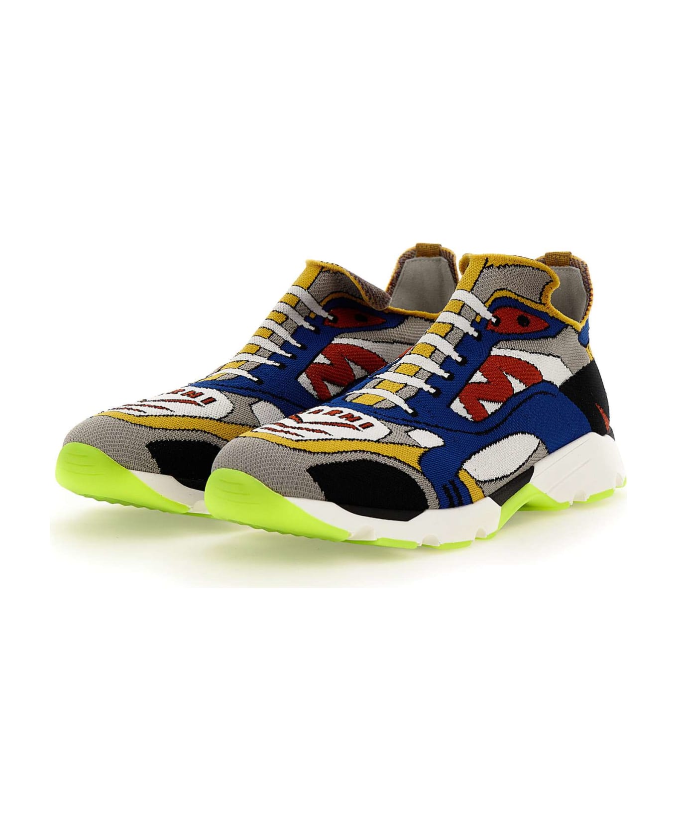 Marni 'snzu014701' Fabric Sneakers - Multicolor スニーカー