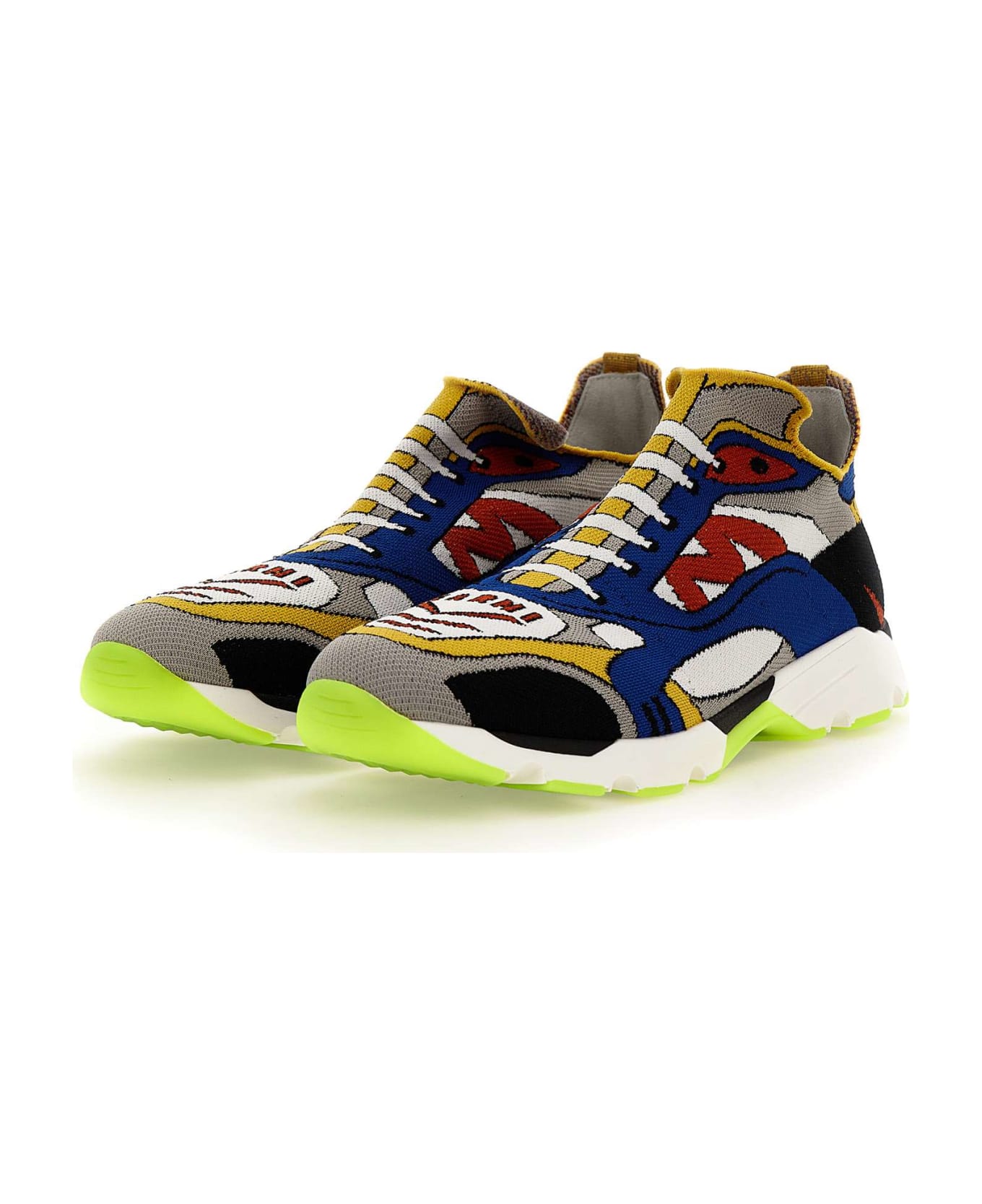 Marni 'snzu014701' Fabric Sneakers - Multicolor