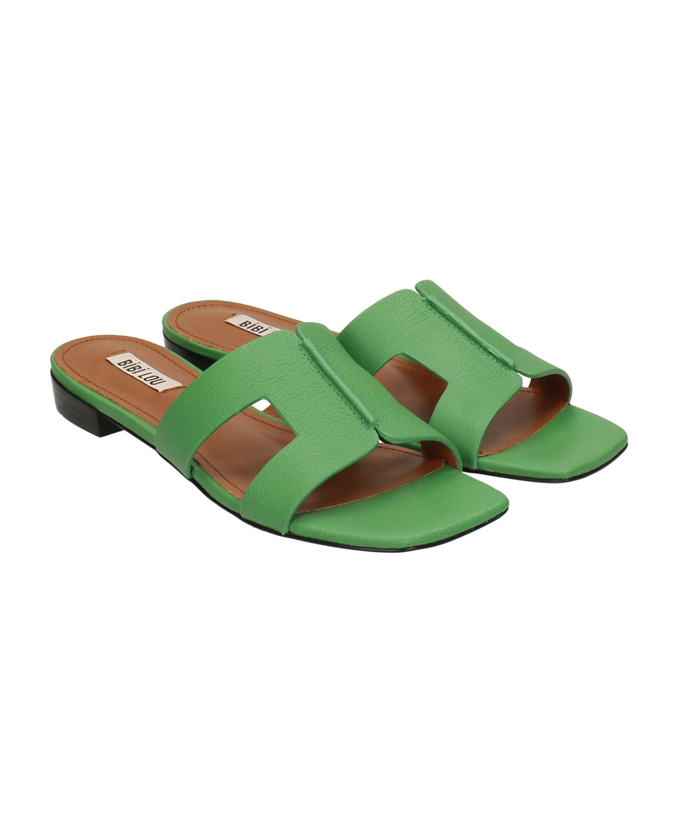 bibi lou flats in powder leather