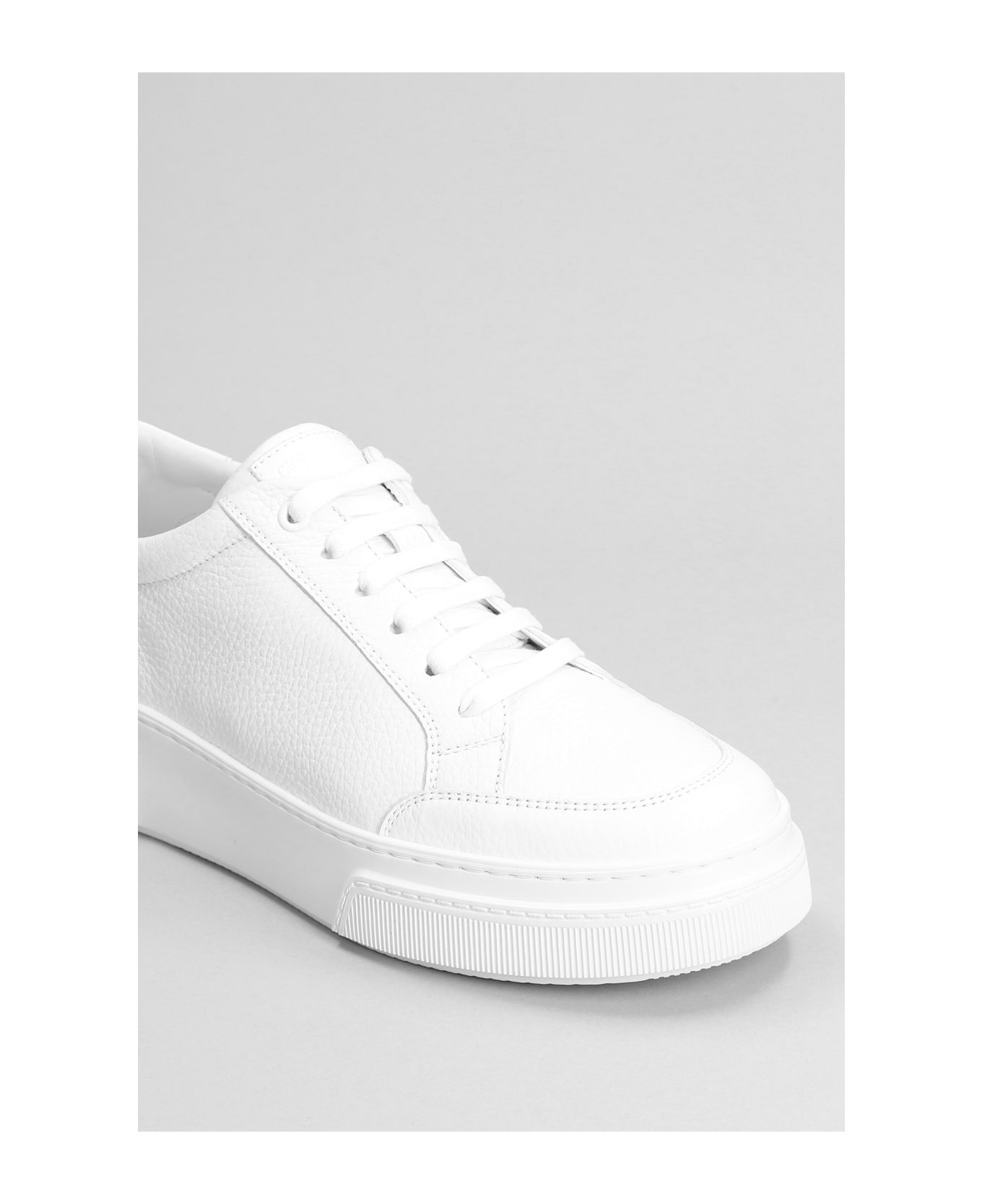 Giorgio Armani Sneakers In White Leather - white