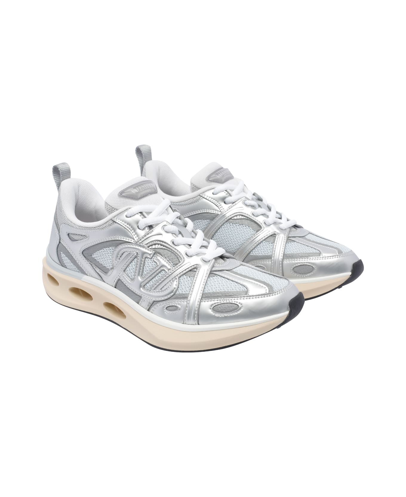 Valentino Garavani Vlogo Easyjog Sneakers - Silver