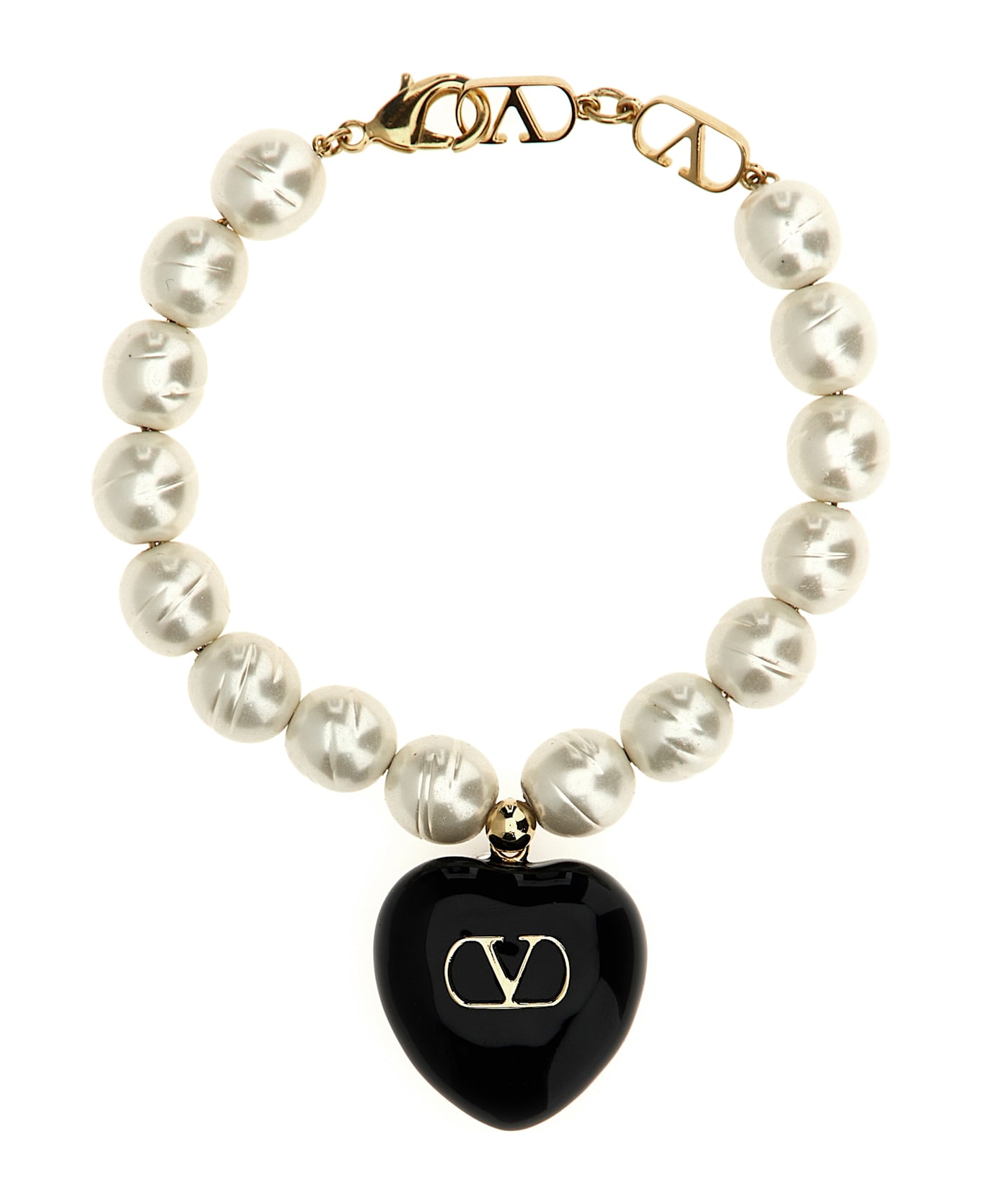 Valentino Garavani 'coeur Royal' Bracelet - White