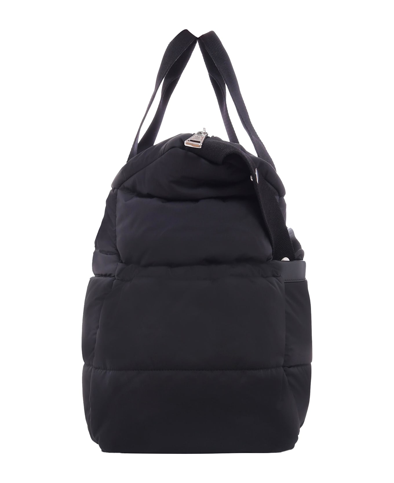 Moncler Black Changing Bag For Babykids With Logo - Black