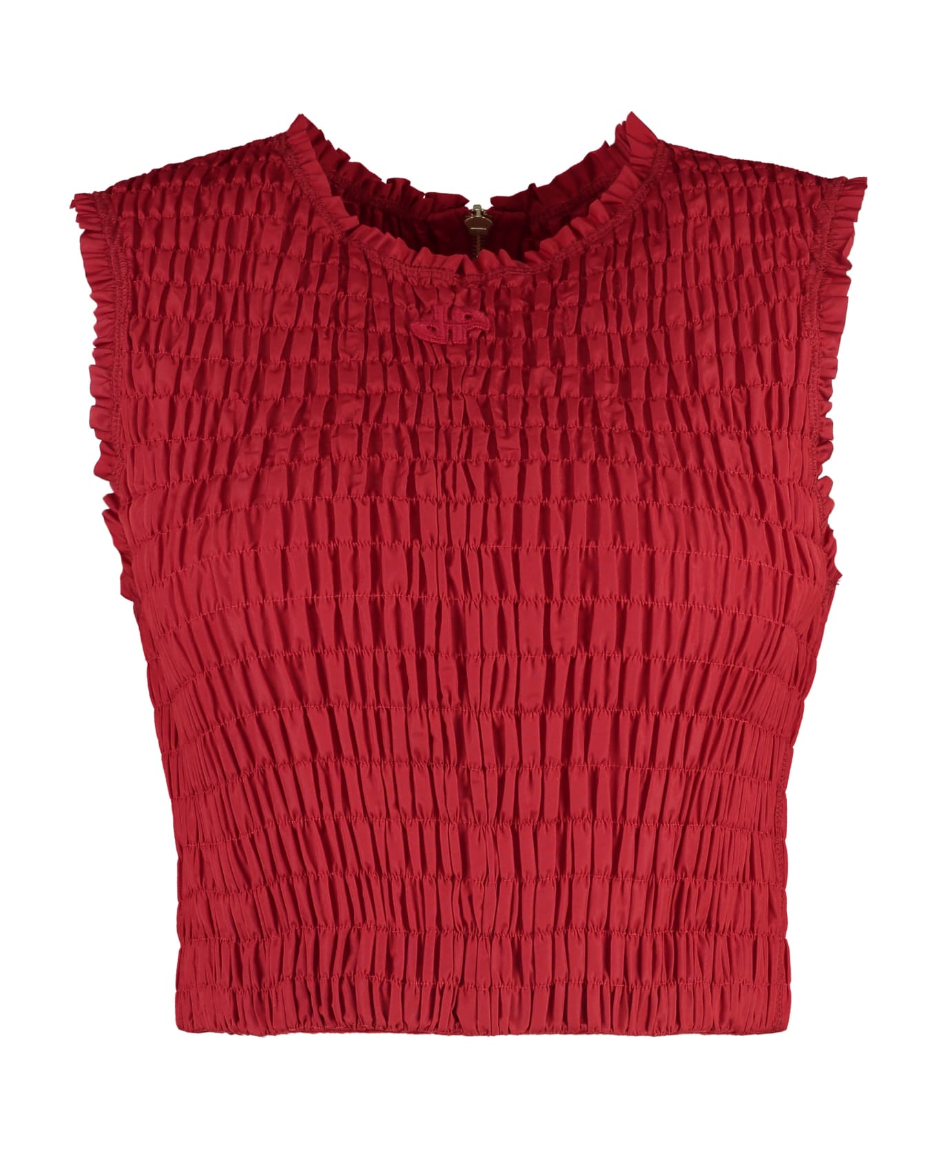 Patou Technical Fabric Crop Top - red
