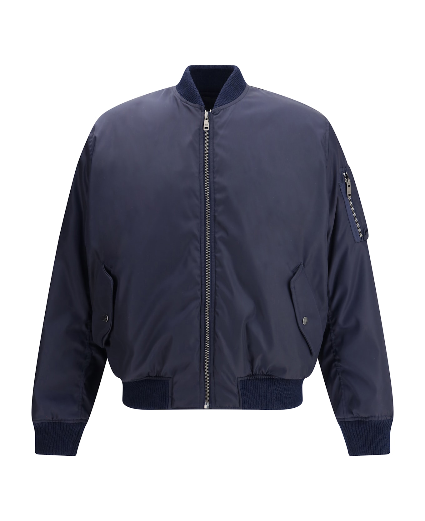 Prada Bomber Jacket With Rib-knit Collar