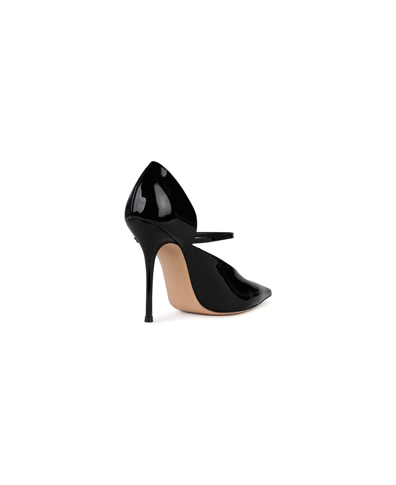 Casadei 
scarlet
 Black Shiny Leather Pumps - Black