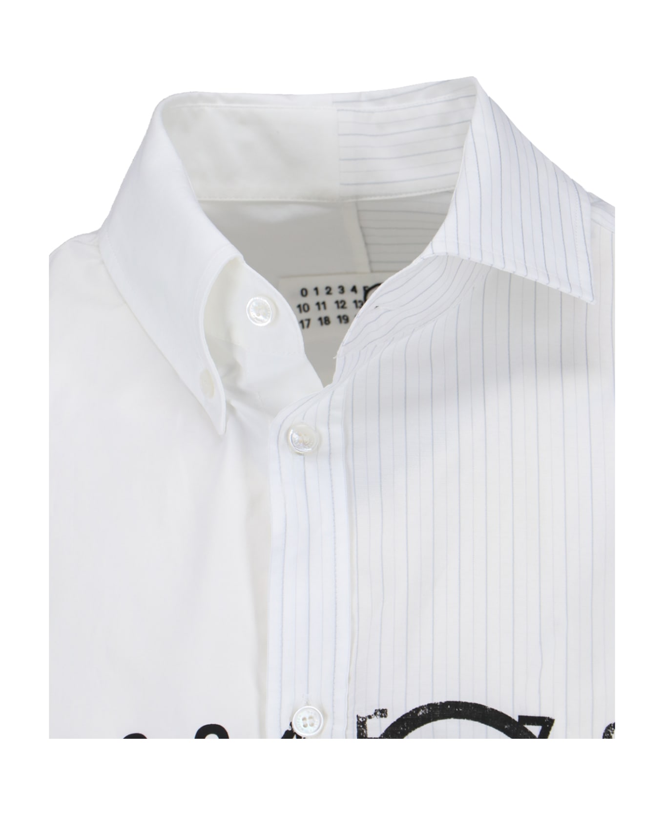 MM6 Maison Margiela Patchwork Shirt - White シャツ