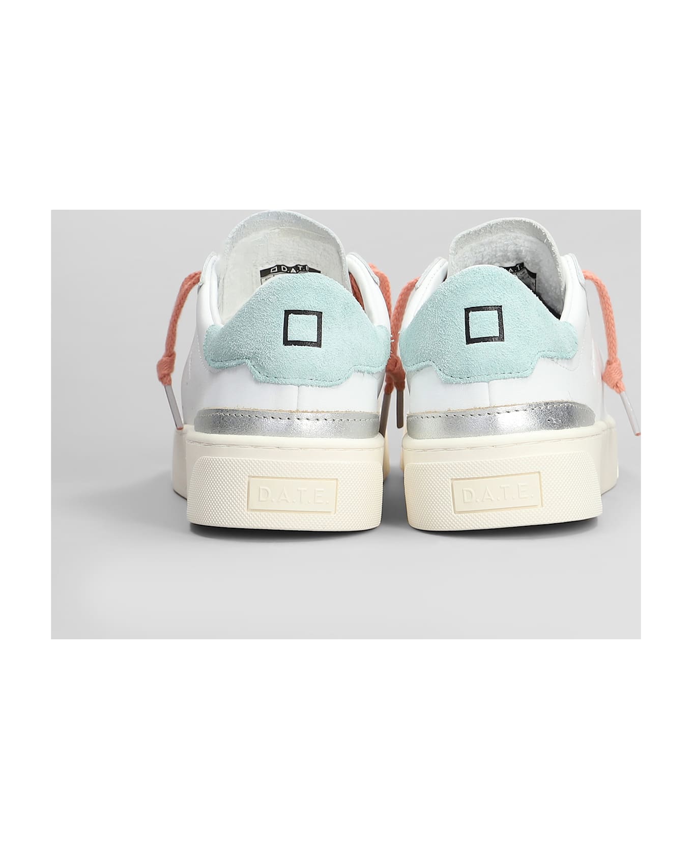D.A.T.E. Sonica Sneakers In White Leather - white