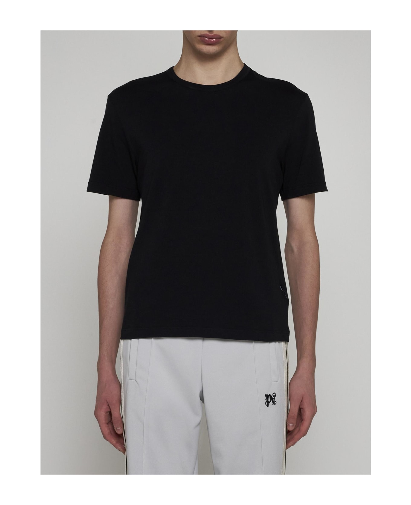 Palm Angels Cotton T-shirt Tripack - Black black