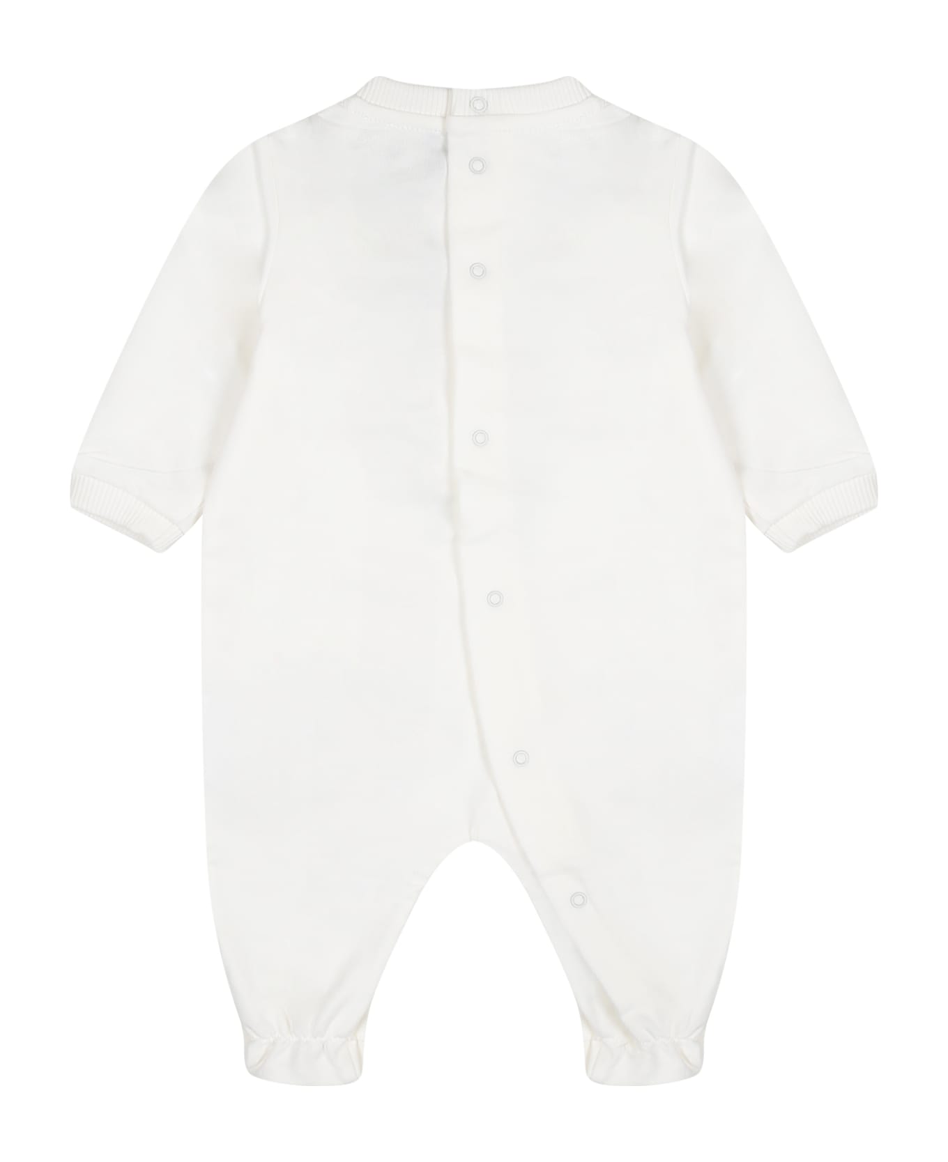 Moschino Ivory Set For Babies With Teddy Bear - Ivory
