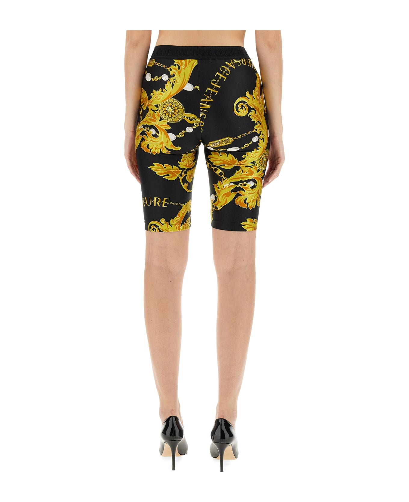 Versace Jeans Couture Logo Cycling Shorts - MULTICOLOR
