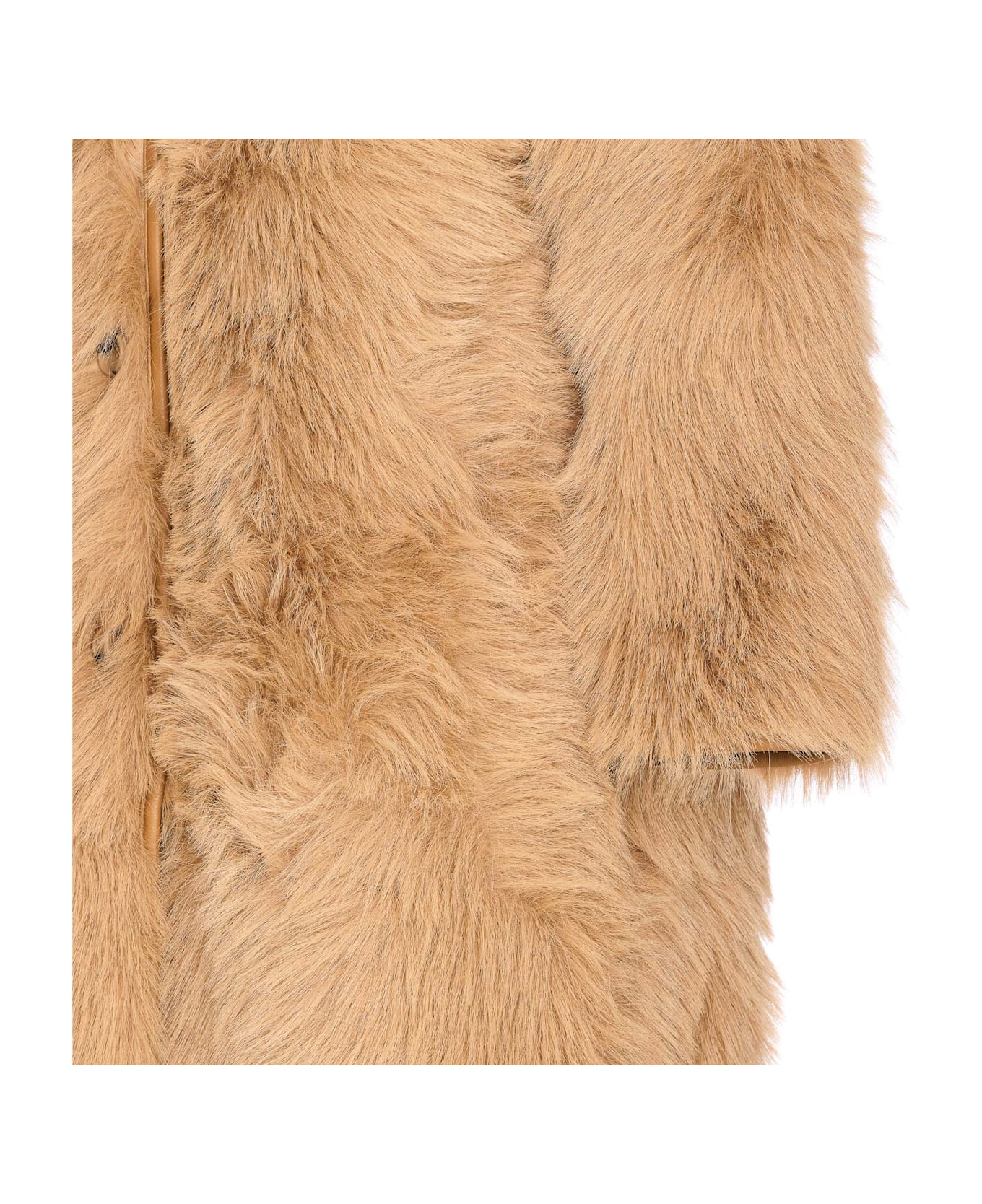 urbancode Reversible Faux Fur Coat - Beige